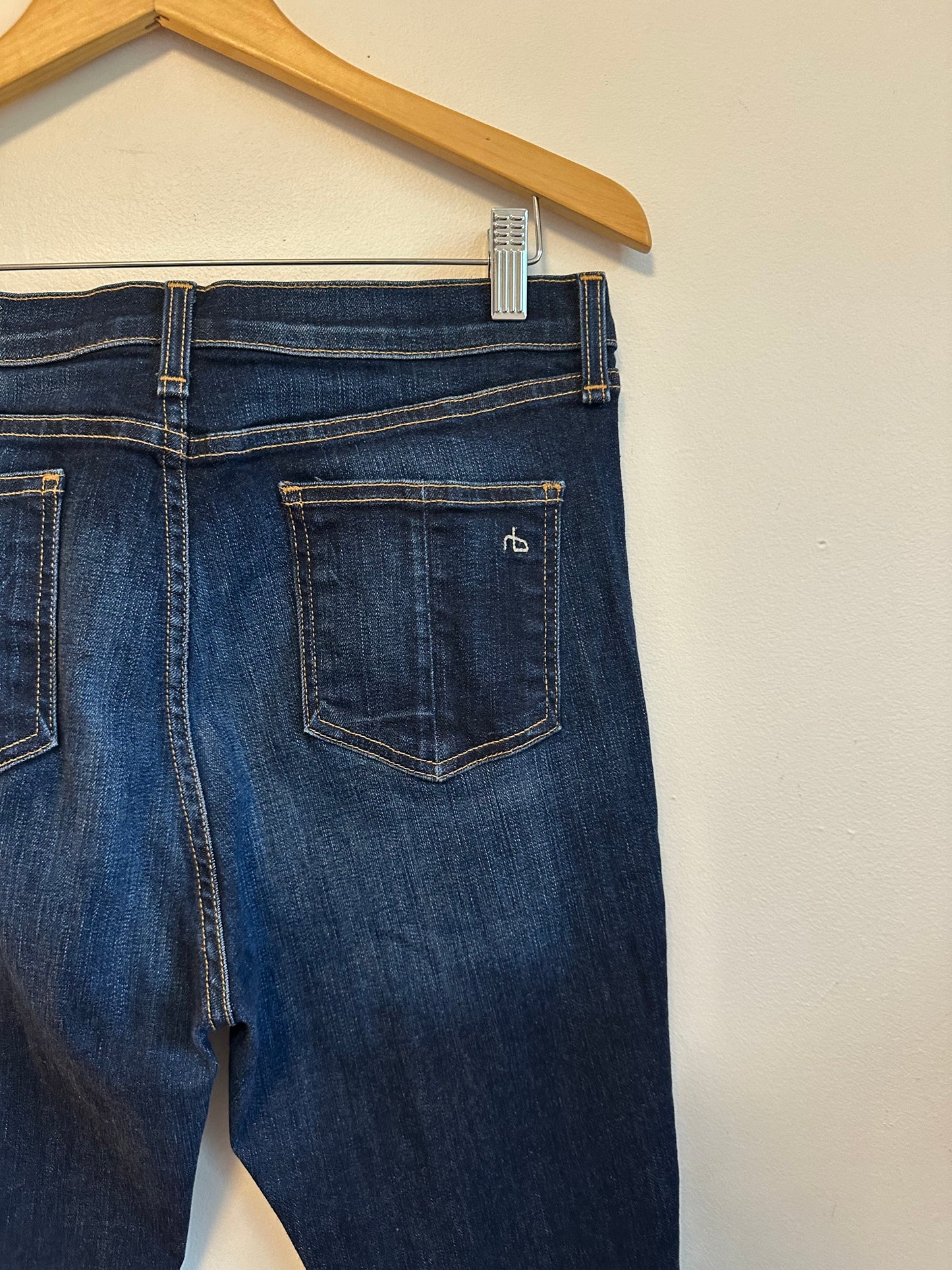 Rag & Bone Kensington Skinny Jeans in Dark Indigo Wash | Size 32