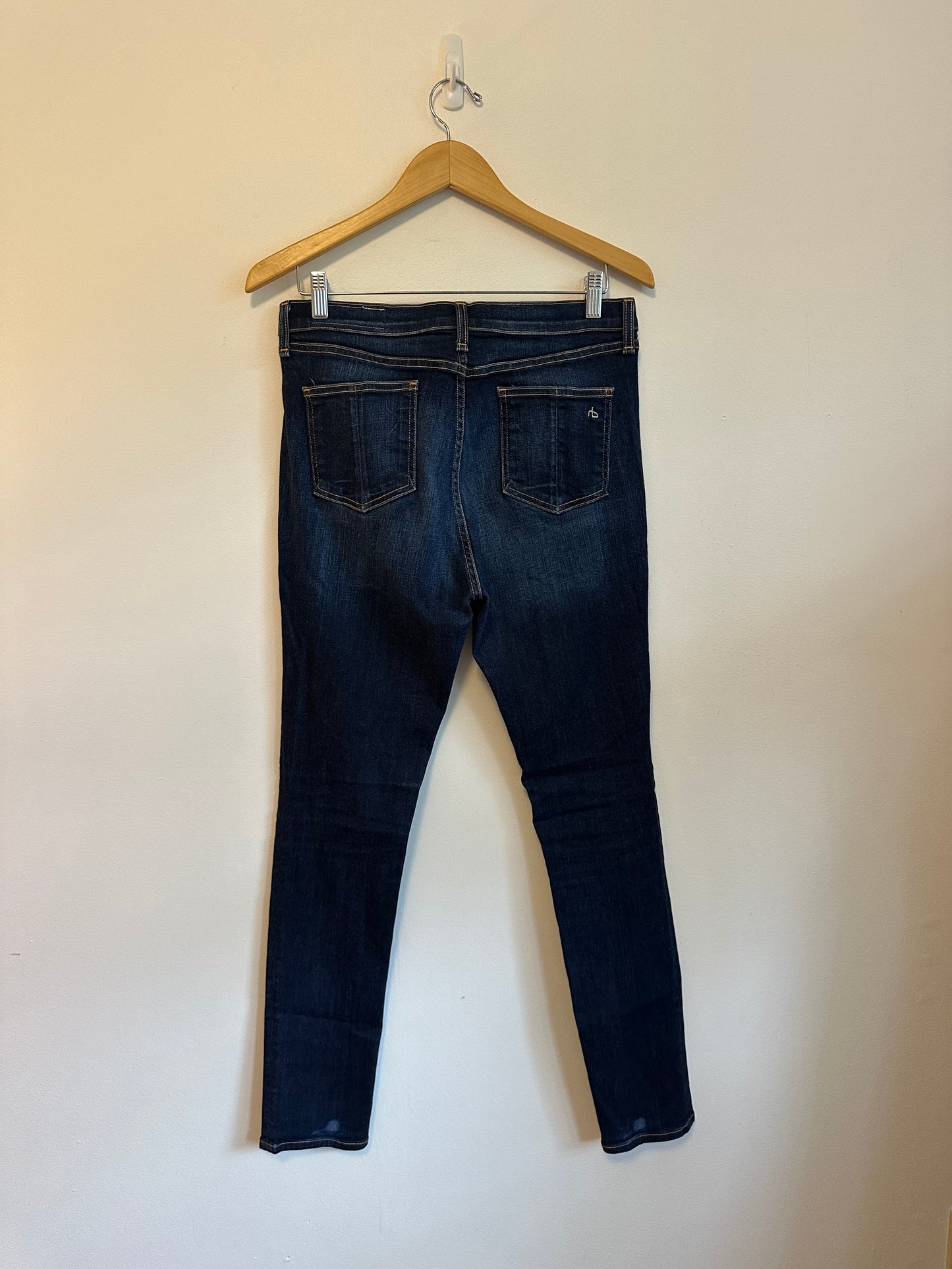 Rag & Bone Kensington Skinny Jeans in Dark Indigo Wash | Size 32