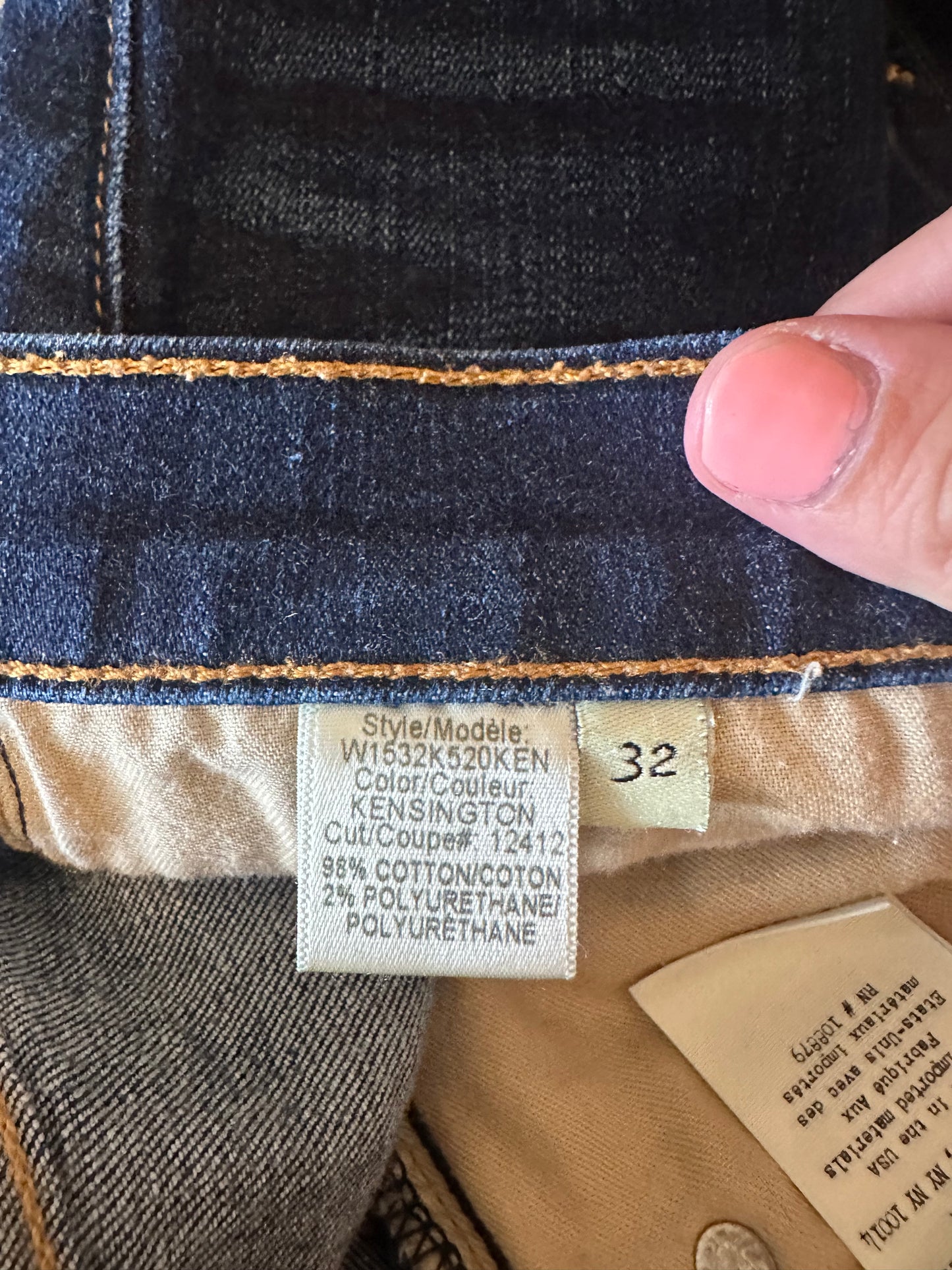 Rag & Bone Kensington Skinny Jeans in Dark Indigo Wash | Size 32
