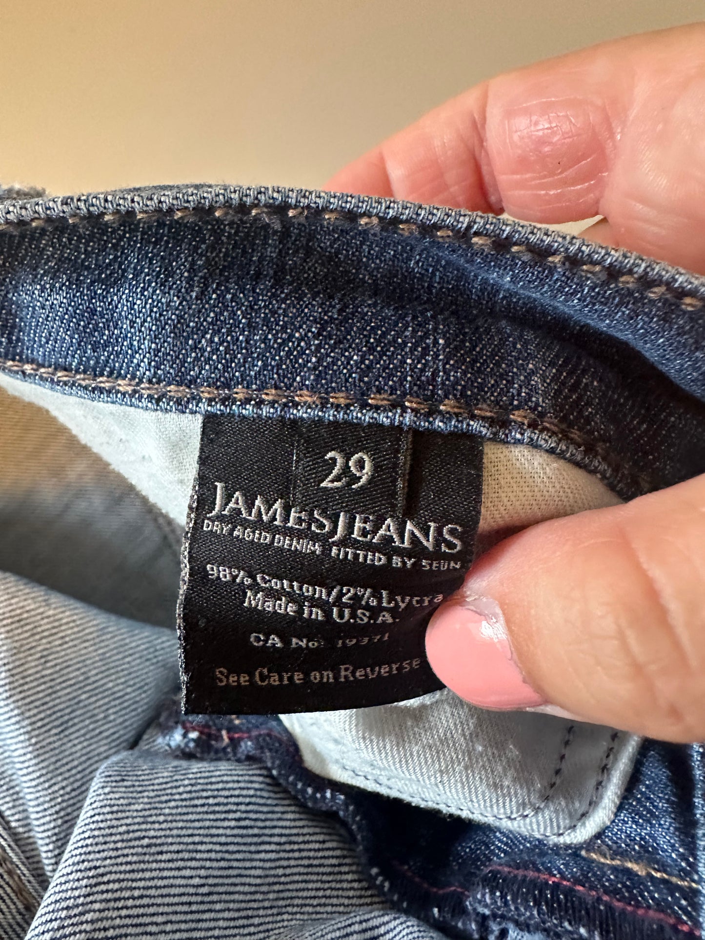 James Jeans Dry Aged Denim Straight Leg Jeans | Size 29