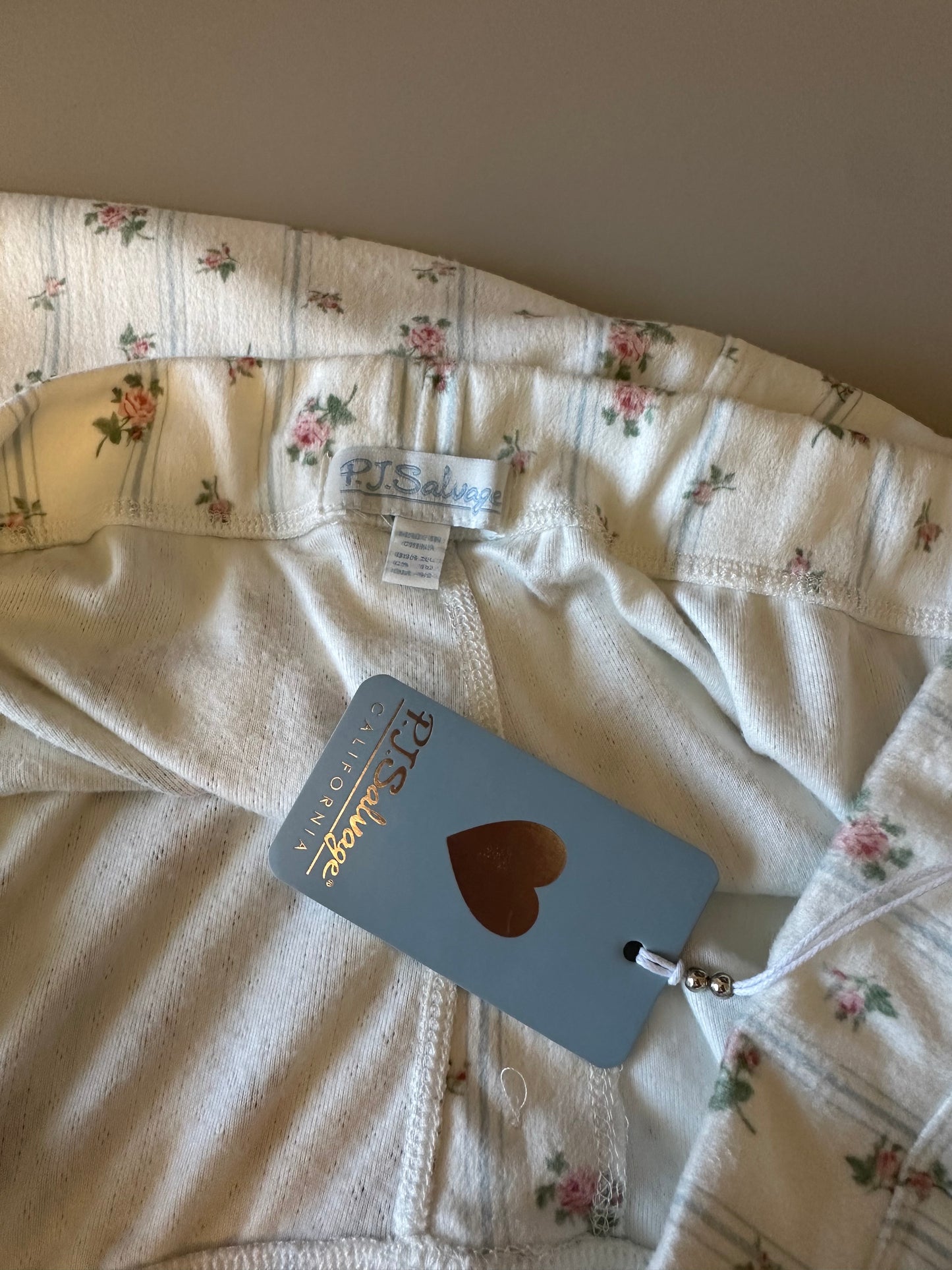 PJ Salvage NWT Crazy in Love Pointelle Knit Floral Pajama Pants | Size XL