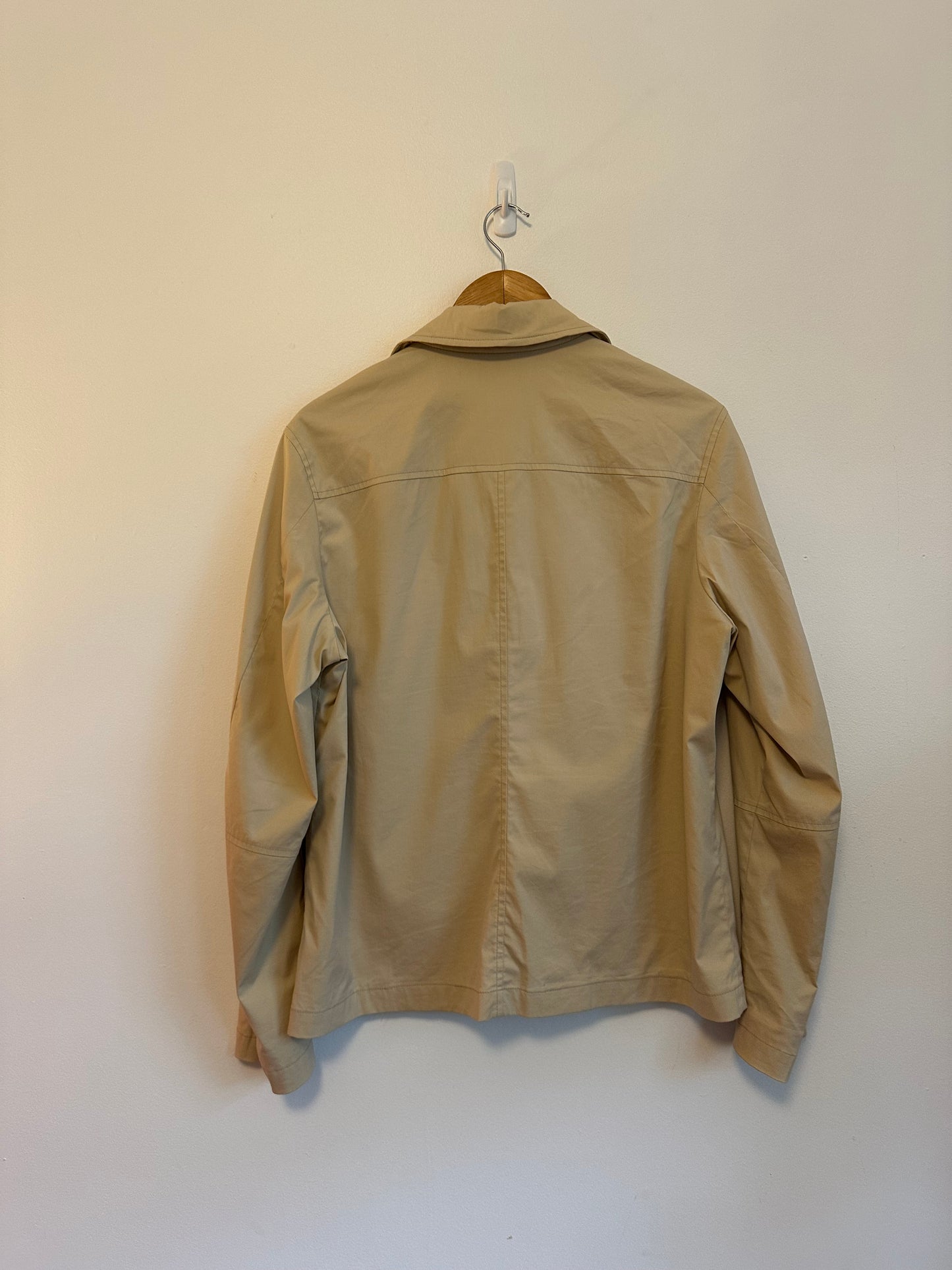 Faconnable Albert Goldberg Tan Cotton Blend Utility Jacket | Size Large