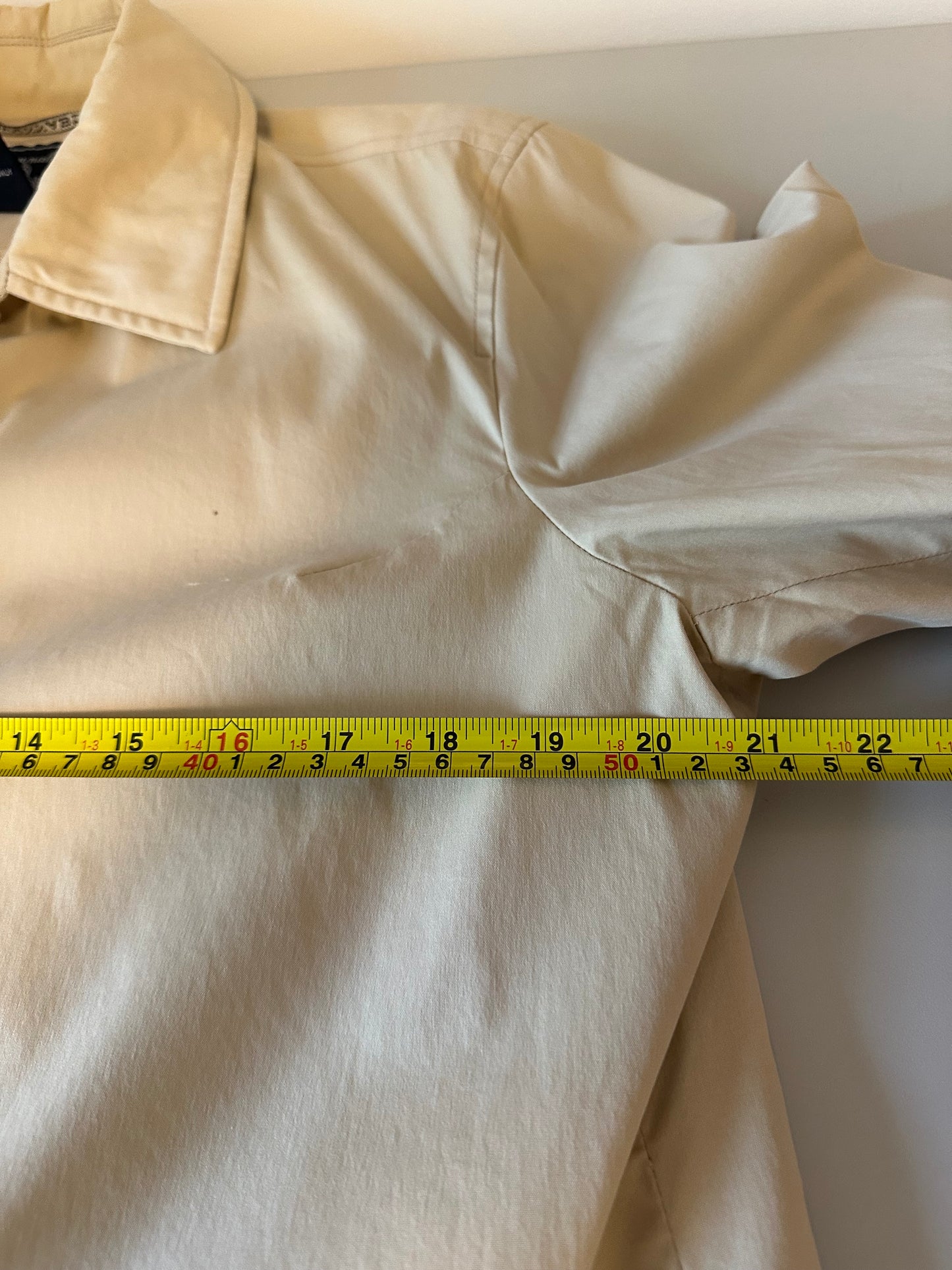 Faconnable Albert Goldberg Tan Cotton Blend Utility Jacket | Size Large