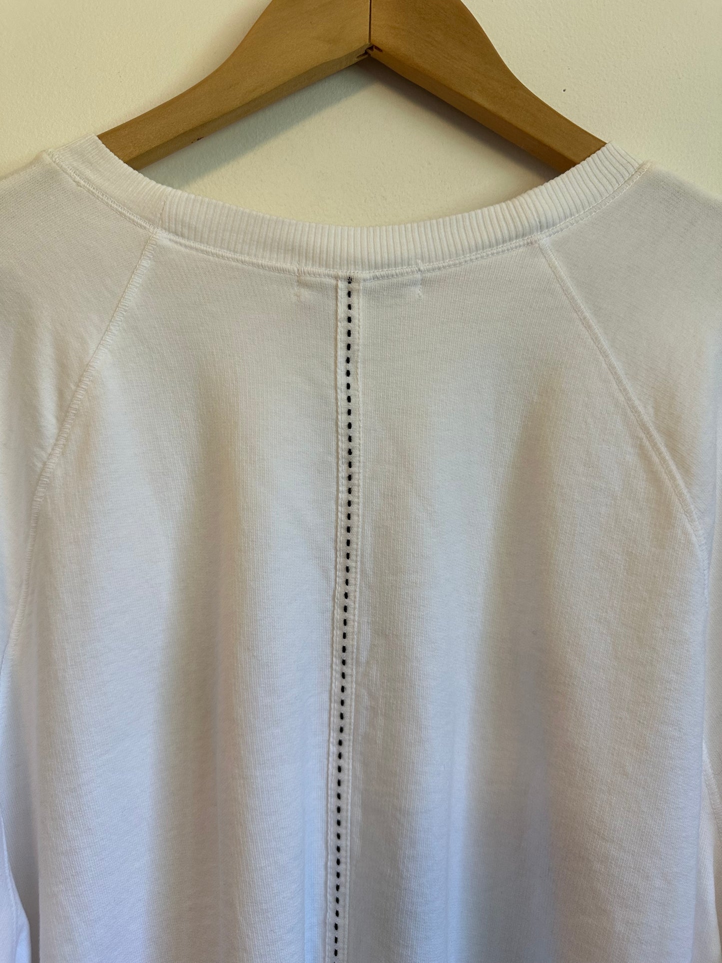 Michael Stars NWT Apres Ski Logo White French Terry Sweatshirt | Size XL