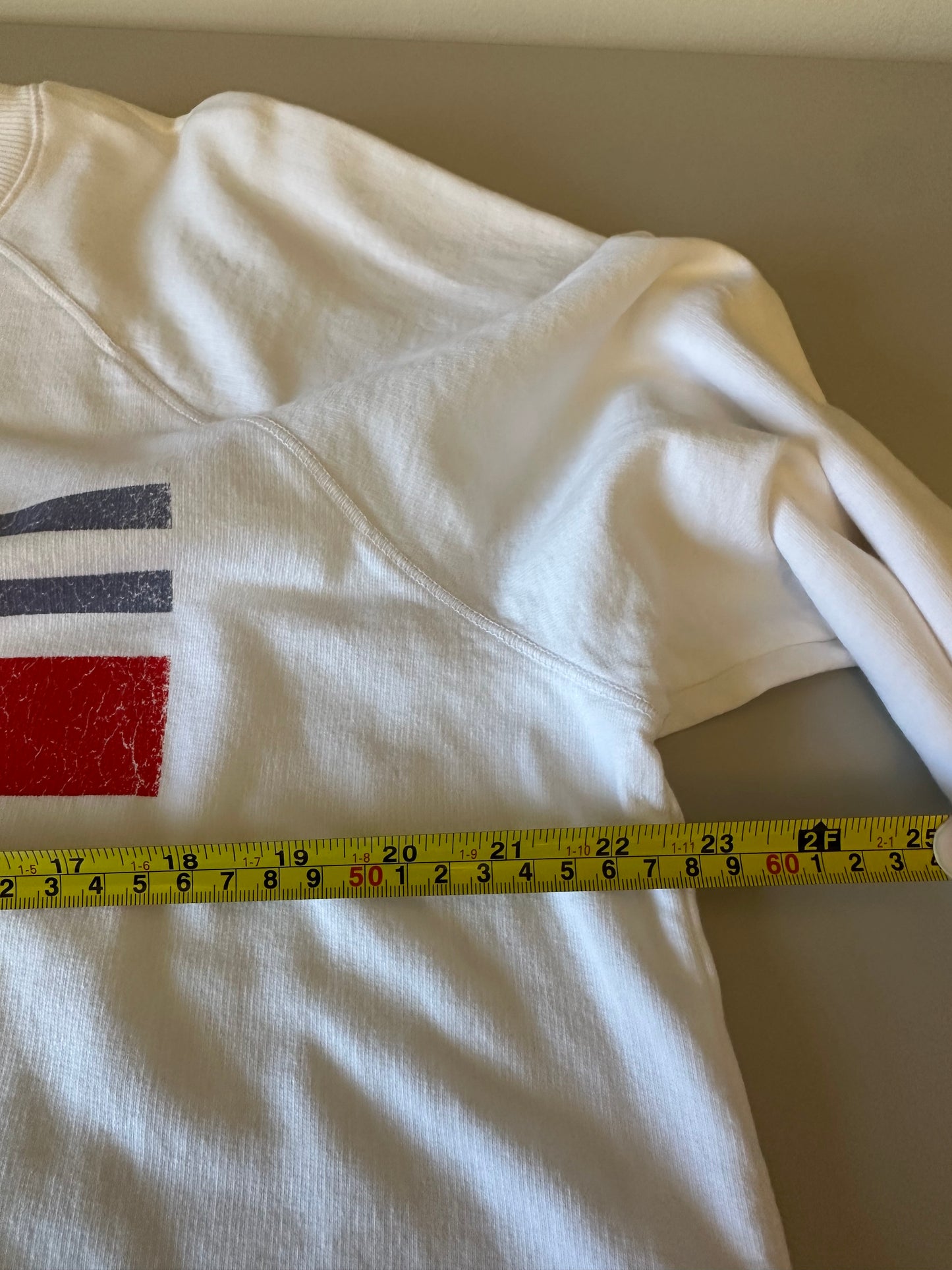 Michael Stars NWT Apres Ski Logo White French Terry Sweatshirt | Size XL