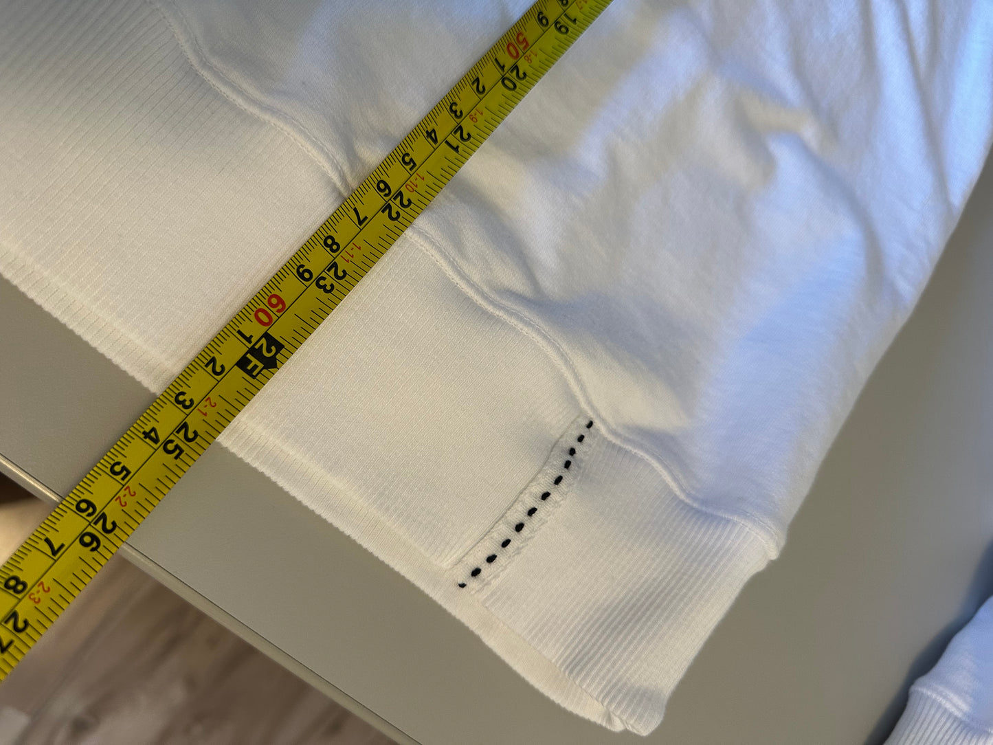 Michael Stars NWT Apres Ski Logo White French Terry Sweatshirt | Size XL