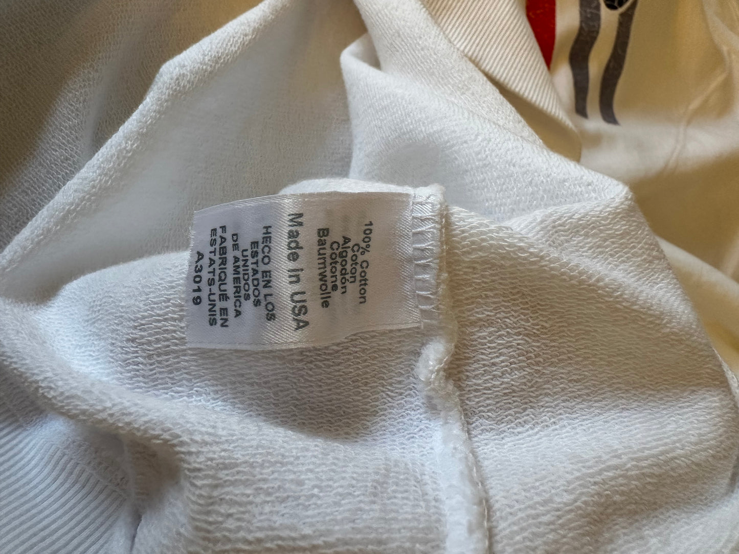 Michael Stars NWT Apres Ski Logo White French Terry Sweatshirt | Size XL