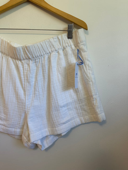 Southern Tide NWT Cotton Gauze Pull On Shorts in White | Size XL