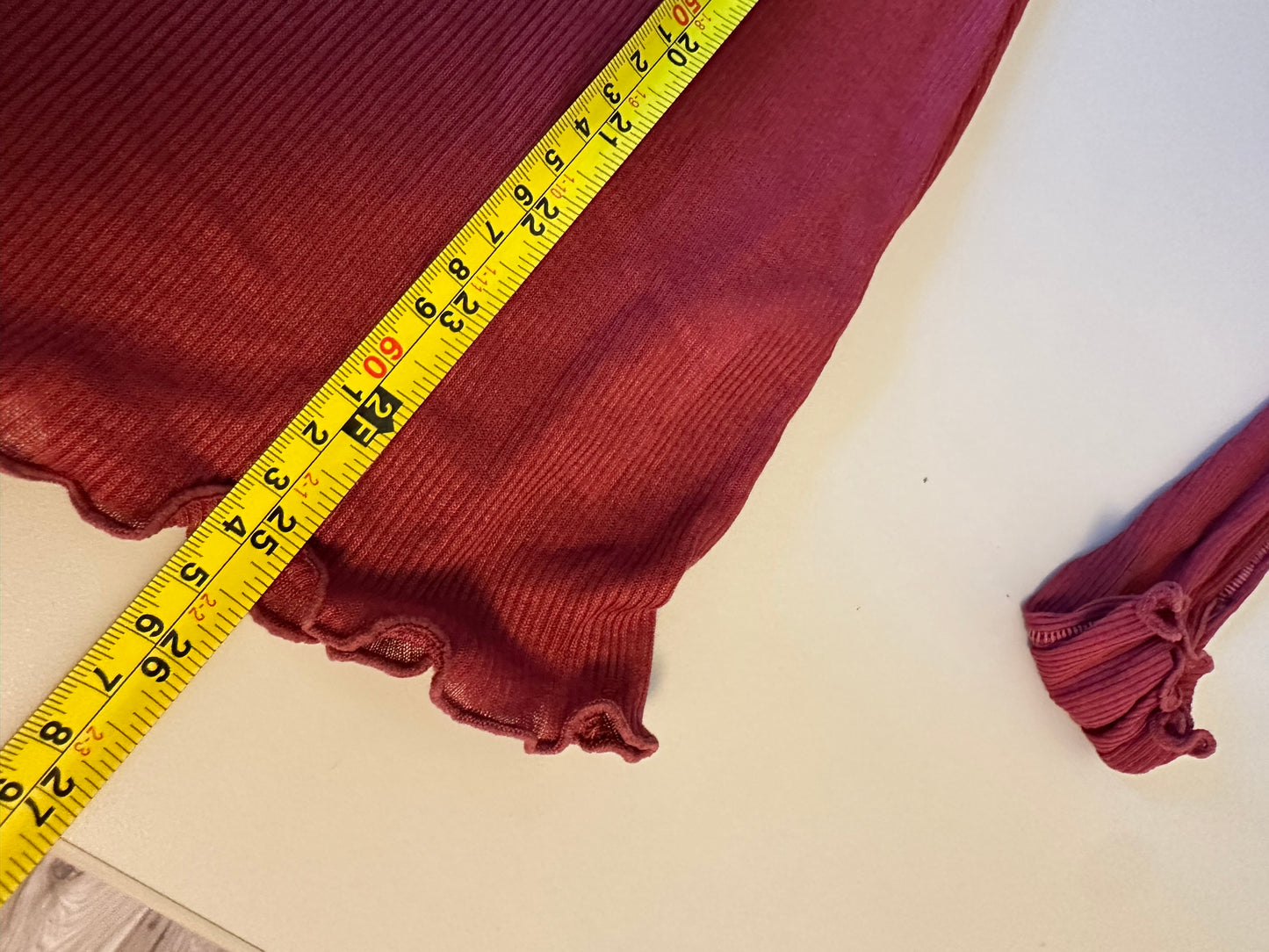 NWT Free People Close to Home Layering Ribbed Turtleneck in Crimson | Size Small