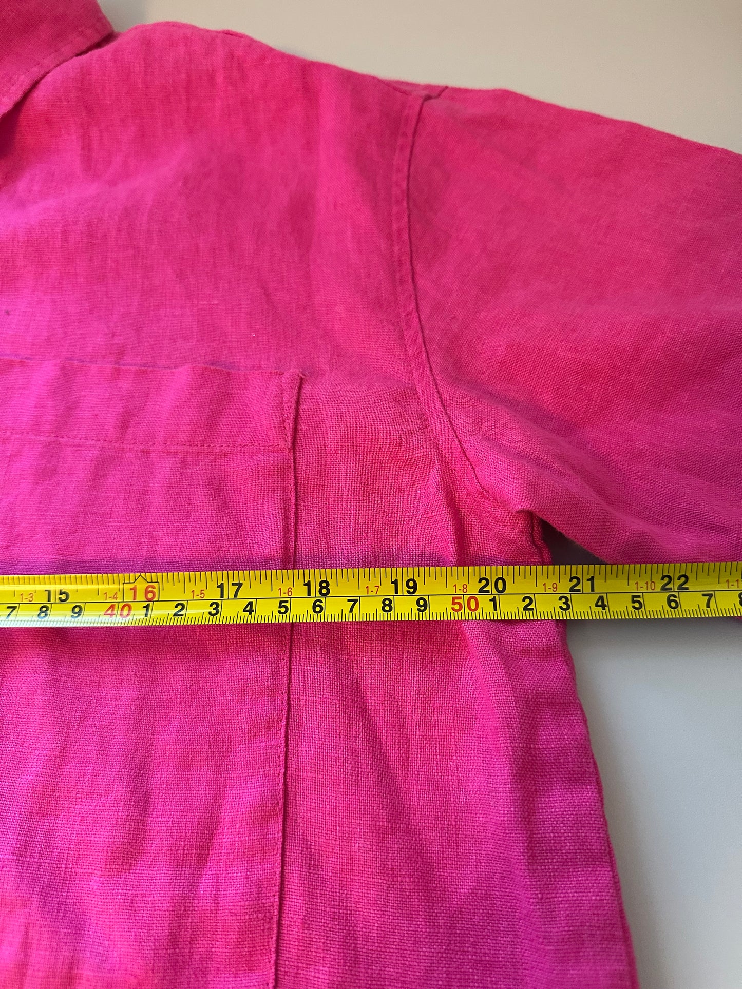 Rails Mackinley Linen Button Front Top in Raspberry Pink | Size Small