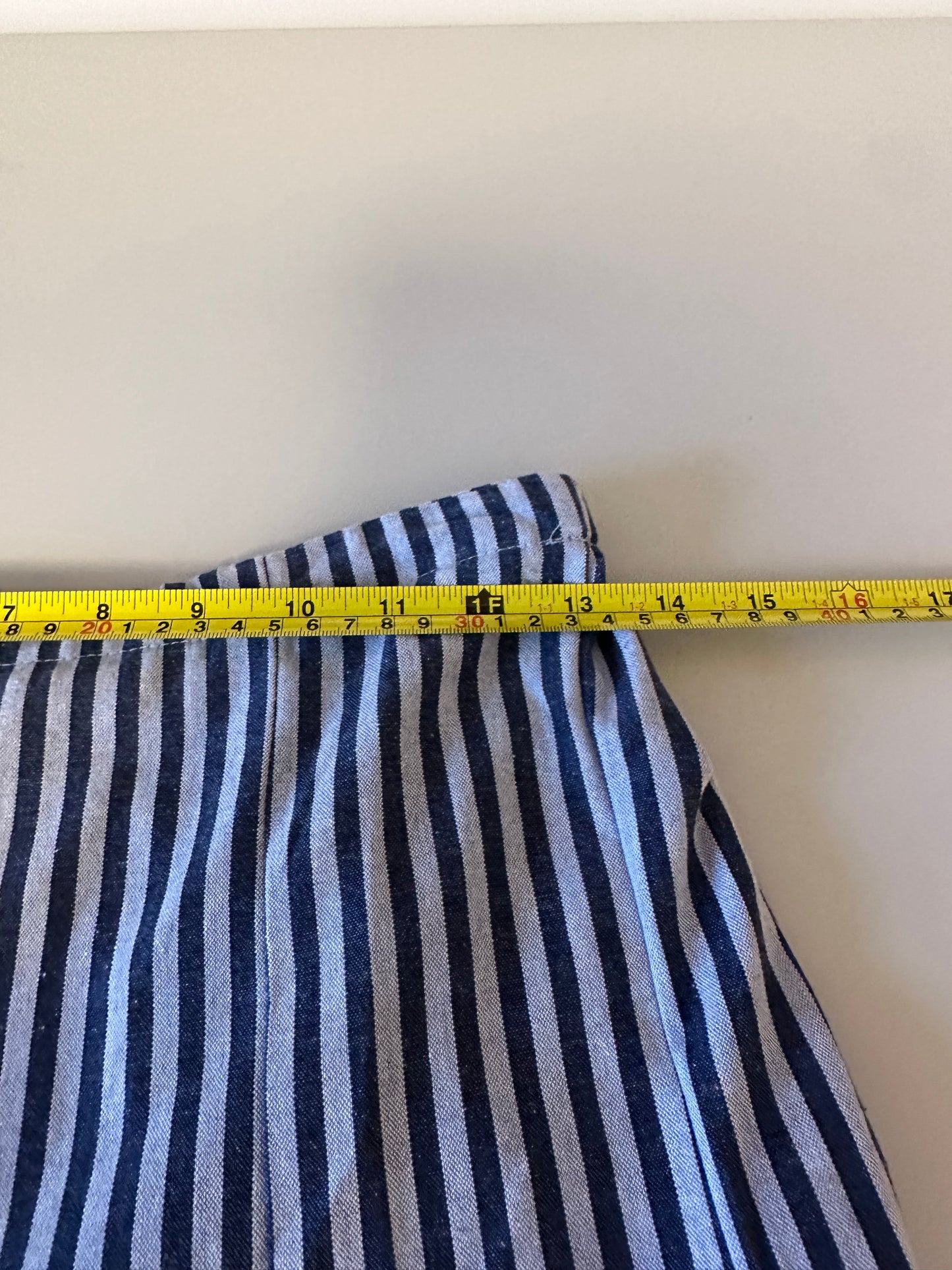 NWT Olivaceous Blue Stripes Maxi Skirt | Size Small
