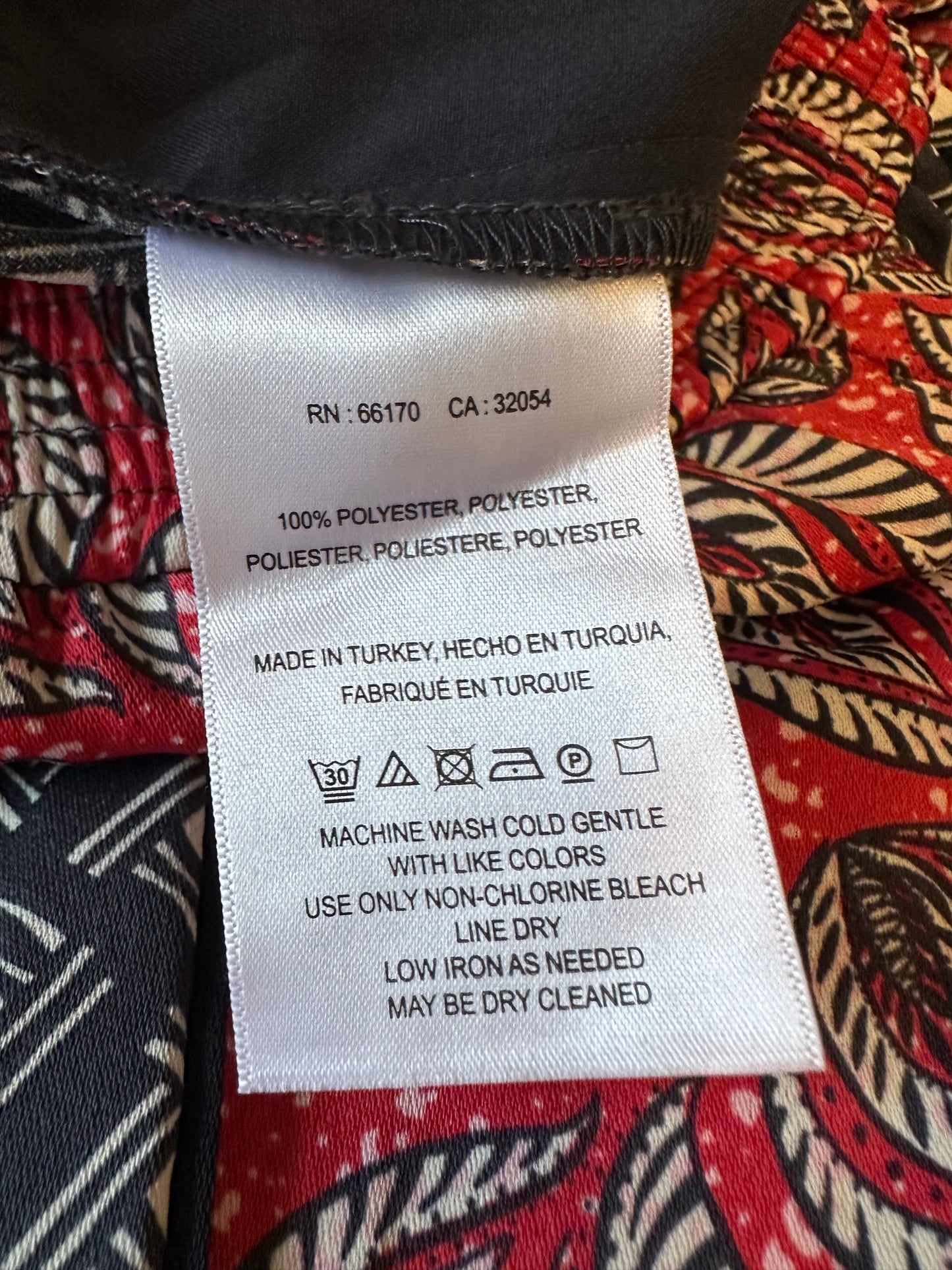 Anthropologie Red Paisley Print Ankle Pants | Size Medium