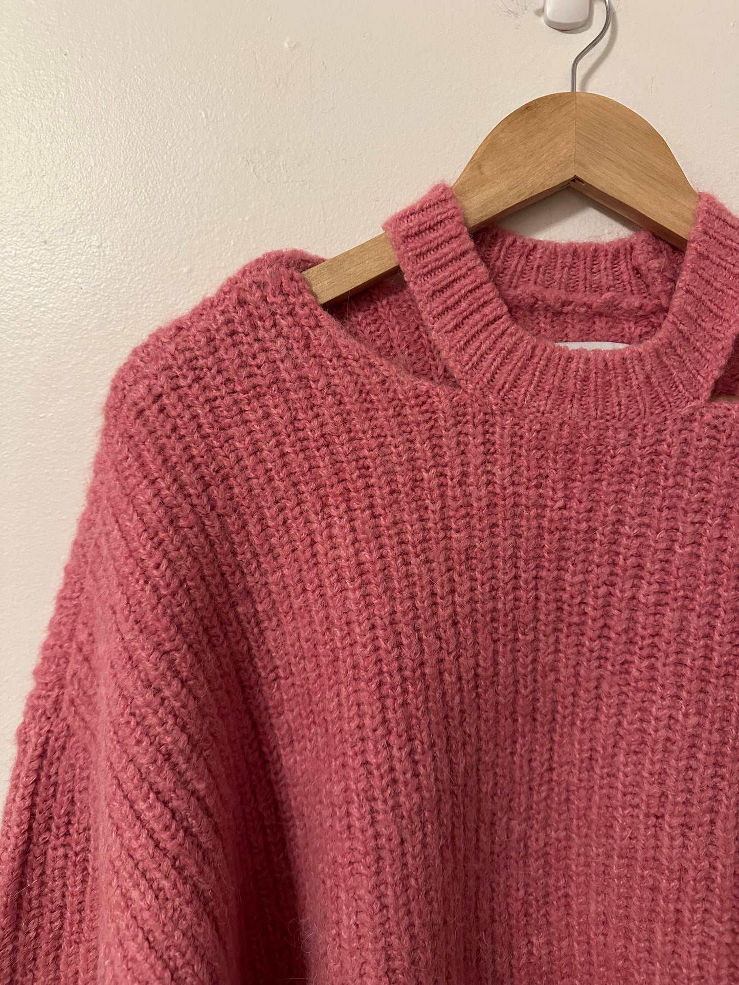 Pistola Eva Pullover With Neck Slit Top in Aurora Pink | Size Medium