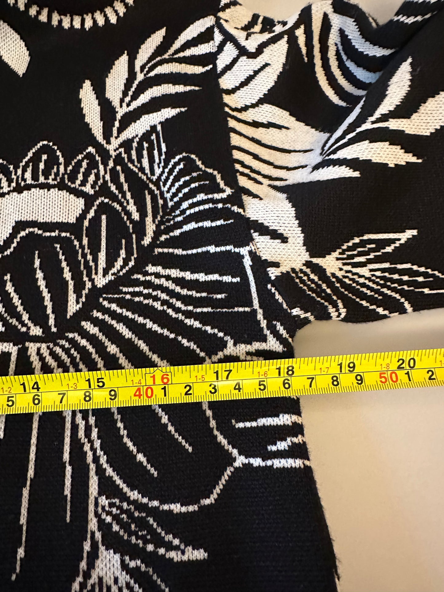 NWT Farm Rio Black Paisley Bloom Knit Dress | Size XS