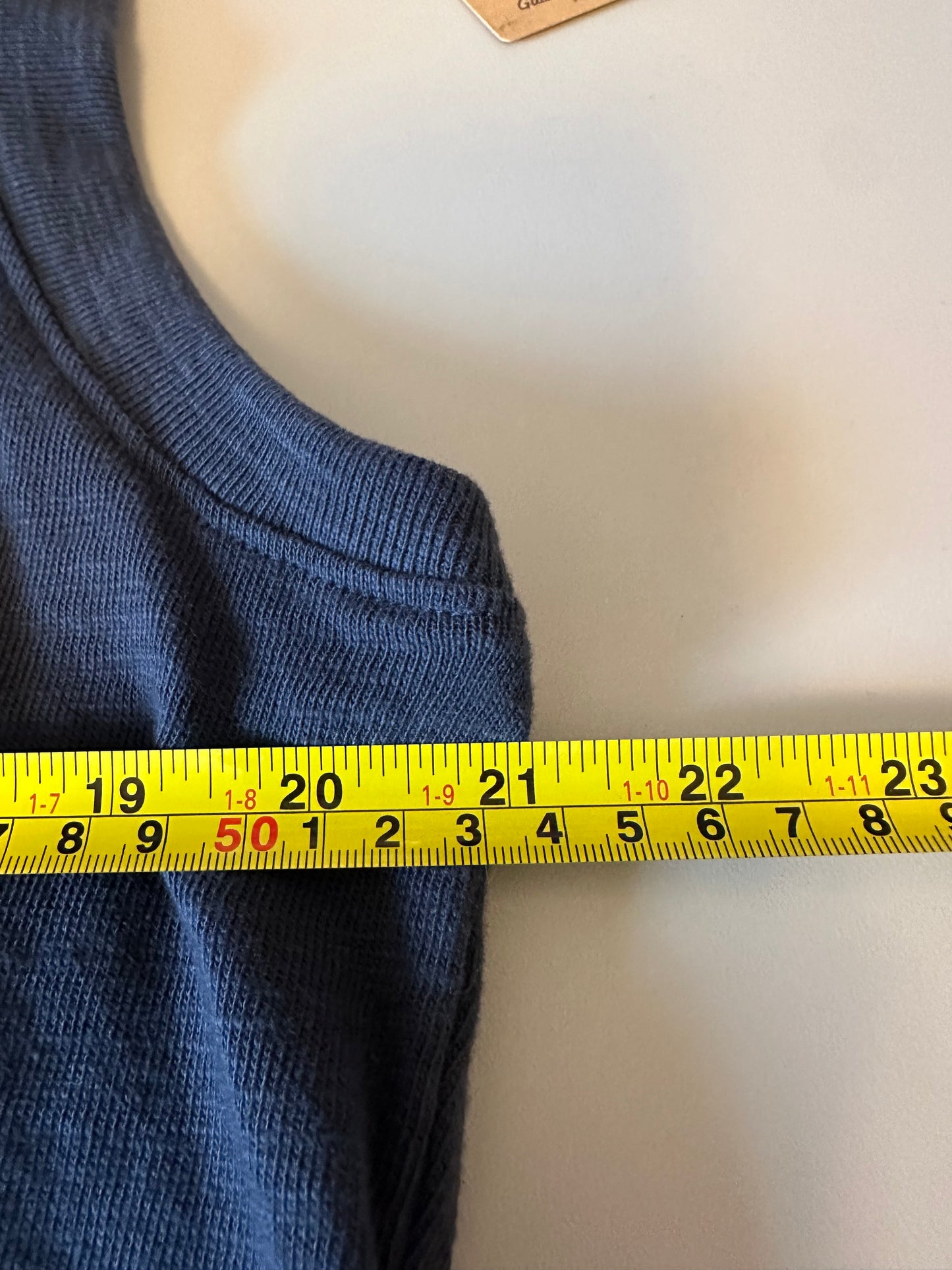 NWT Faherty Unwashed Slub Muscle T Tank Top in Navy Blue | Size XL