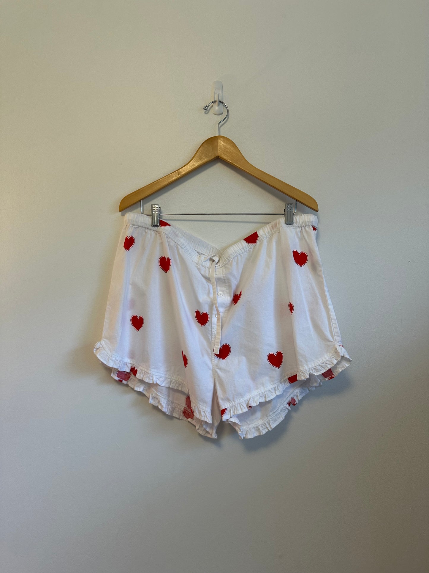 NWT Printfresh Pintuck Short Pajama Set in Queen of Hearts | Size XL