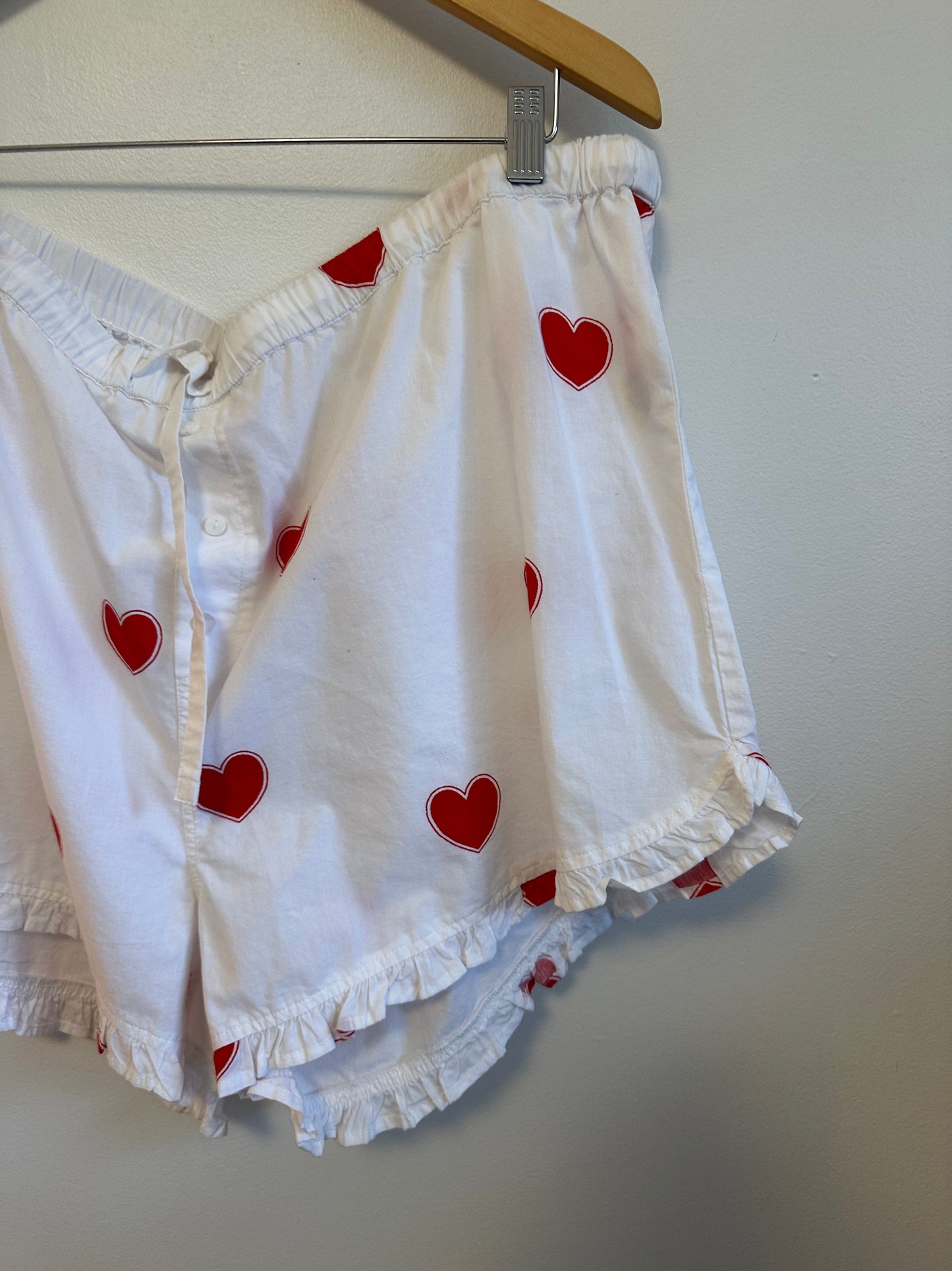 NWT Printfresh Pintuck Short Pajama Set in Queen of Hearts | Size XL