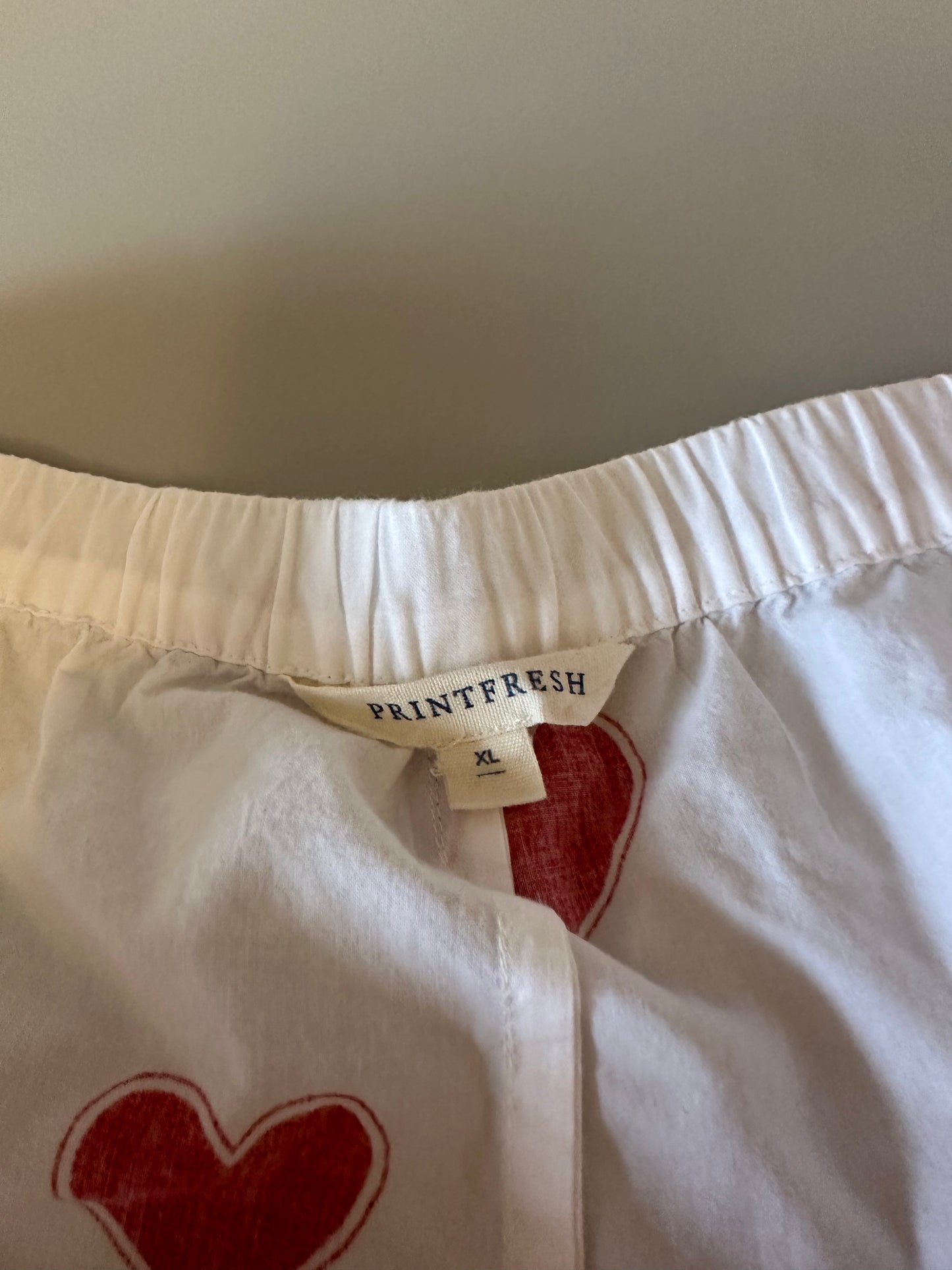 NWT Printfresh Pintuck Short Pajama Set in Queen of Hearts | Size XL