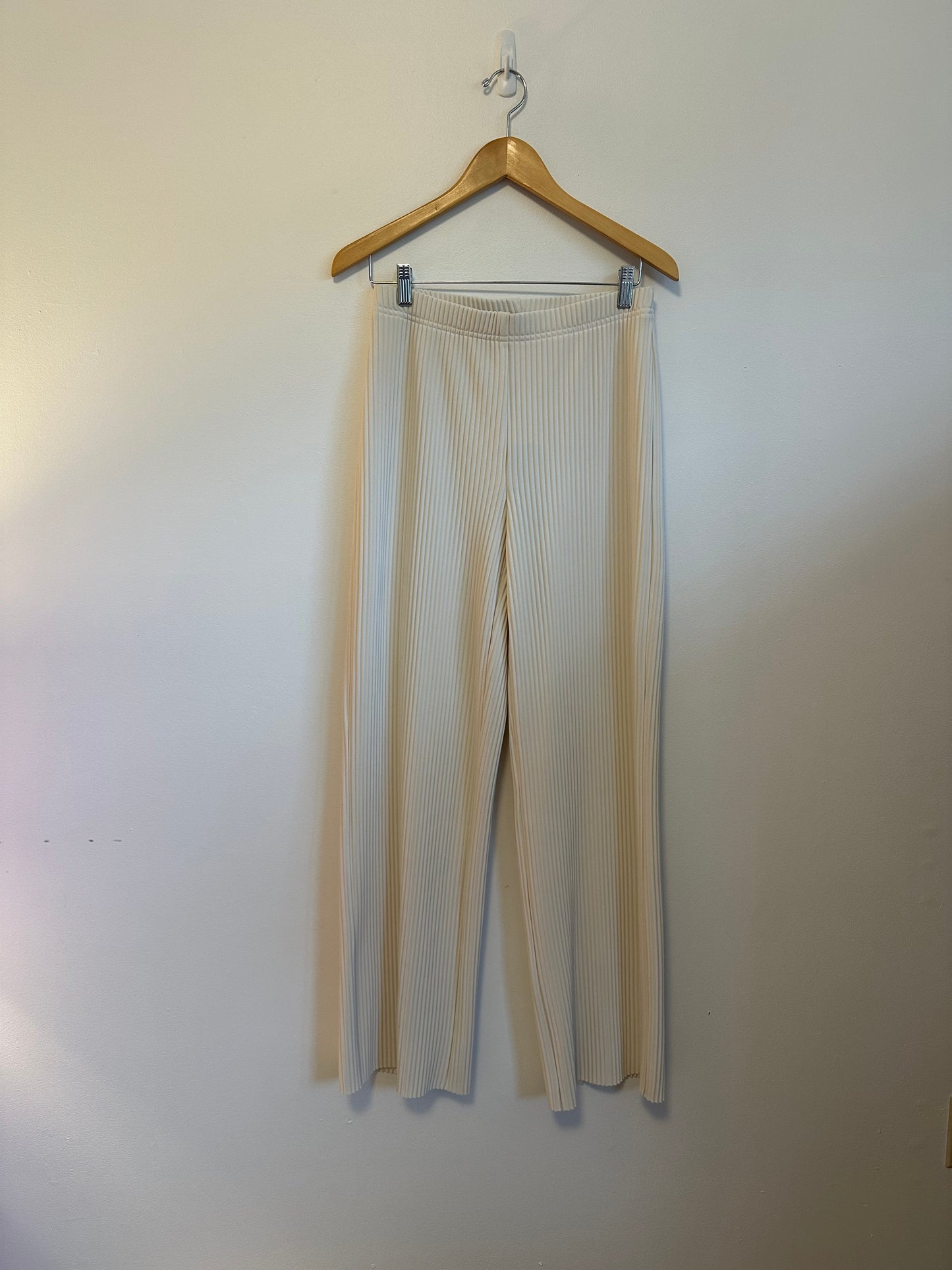 NWT Joseph Ribkoff Pleated Wide-Leg Pants in Birch | Size 6