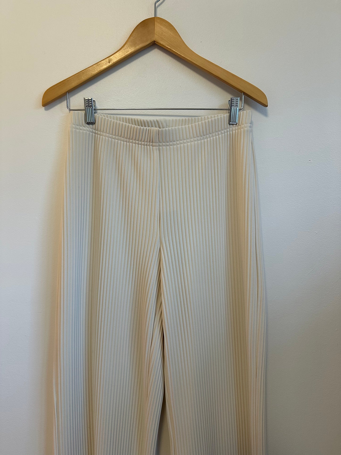 NWT Joseph Ribkoff Pleated Wide-Leg Pants in Birch | Size 6