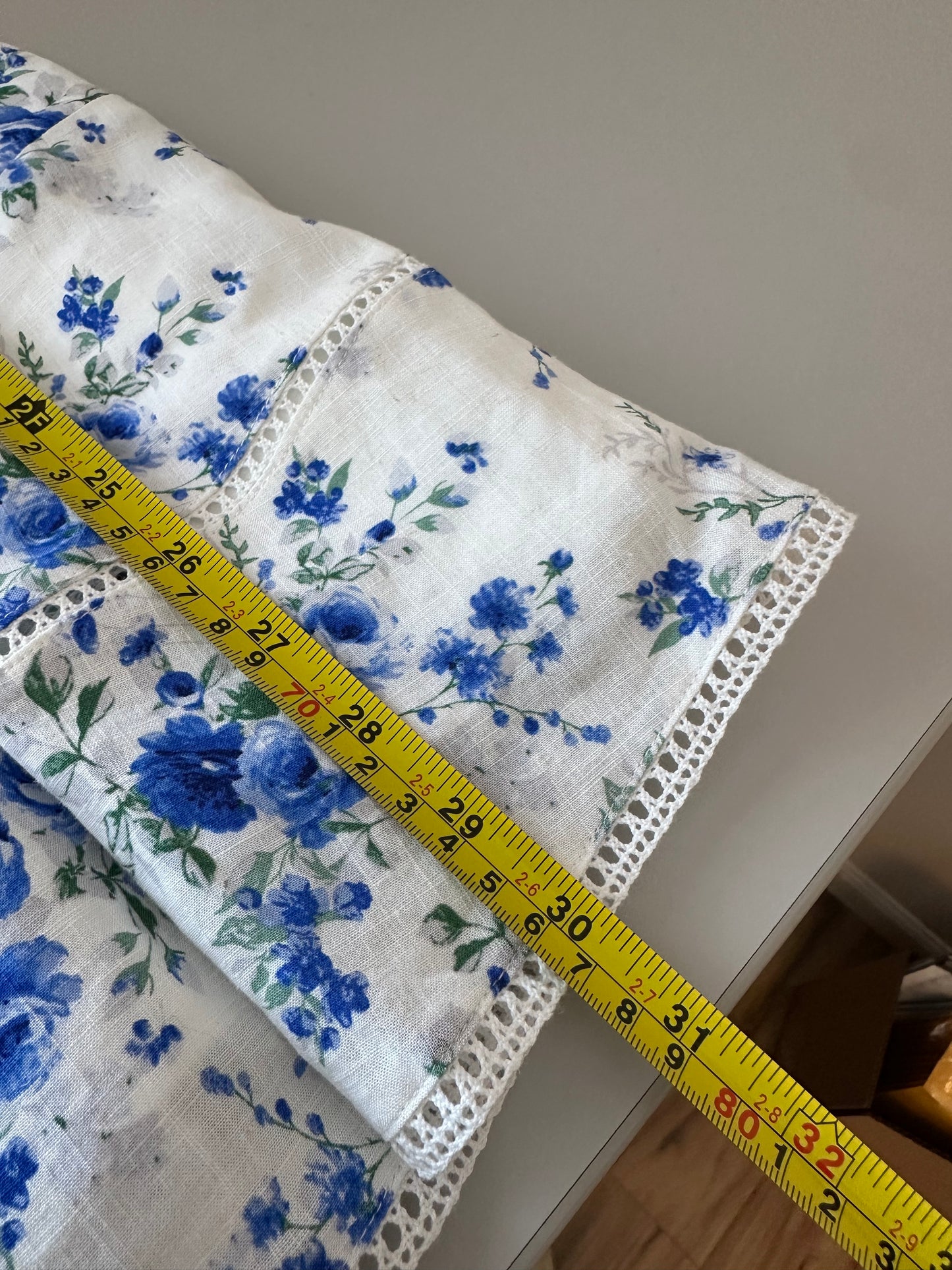 NWT Musette Blue Floral Square Neck Mini Dress | Size Small