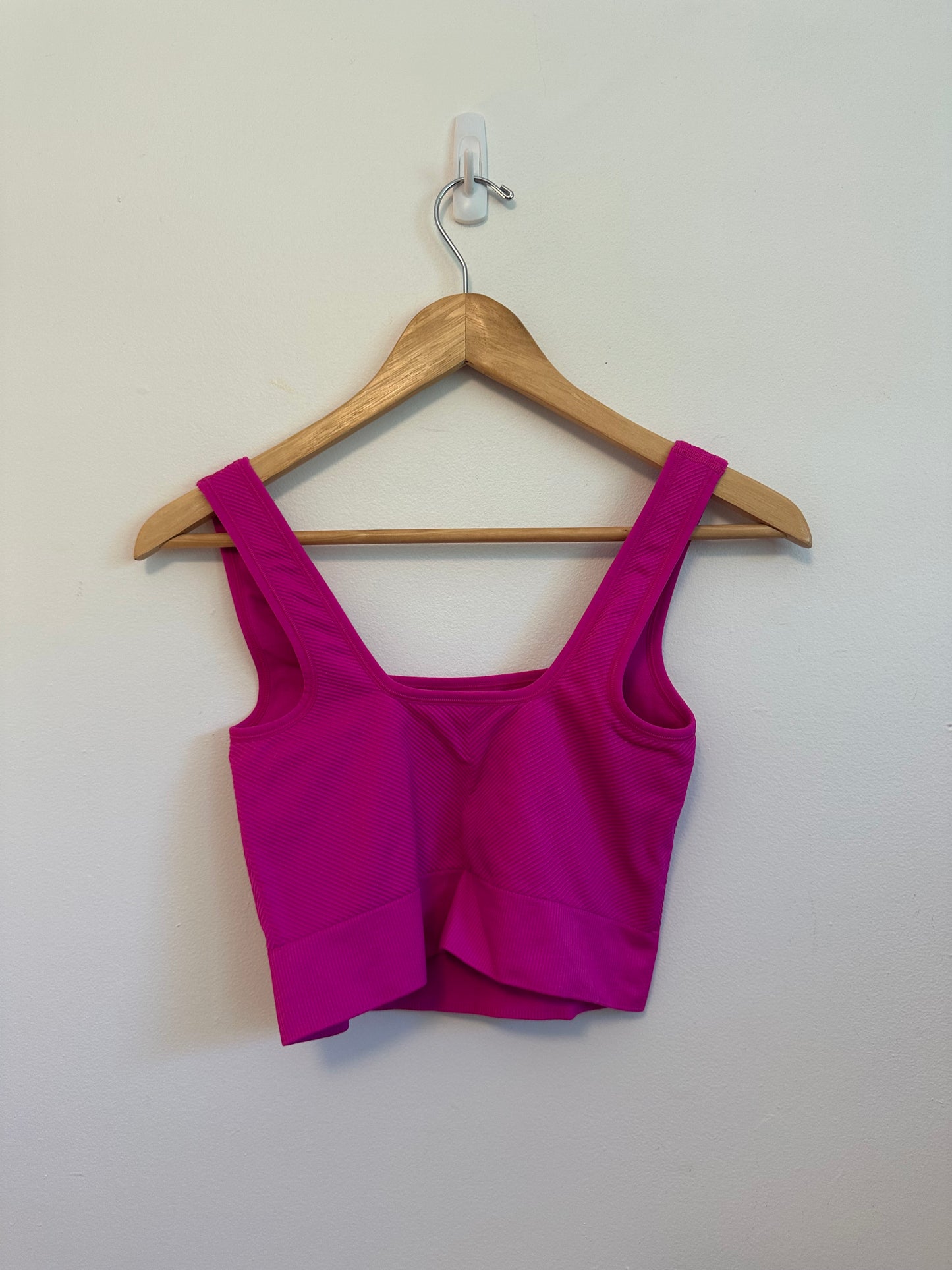 All in Motion Hot Pink Ribbed Sports Bra