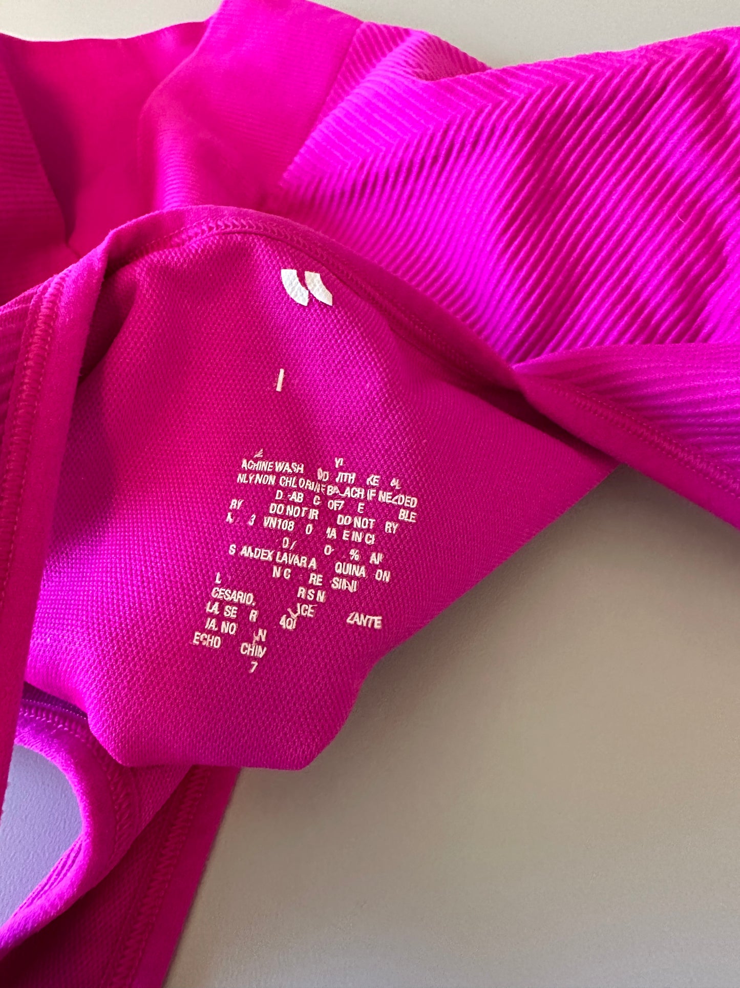 All in Motion Hot Pink Ribbed Sports Bra