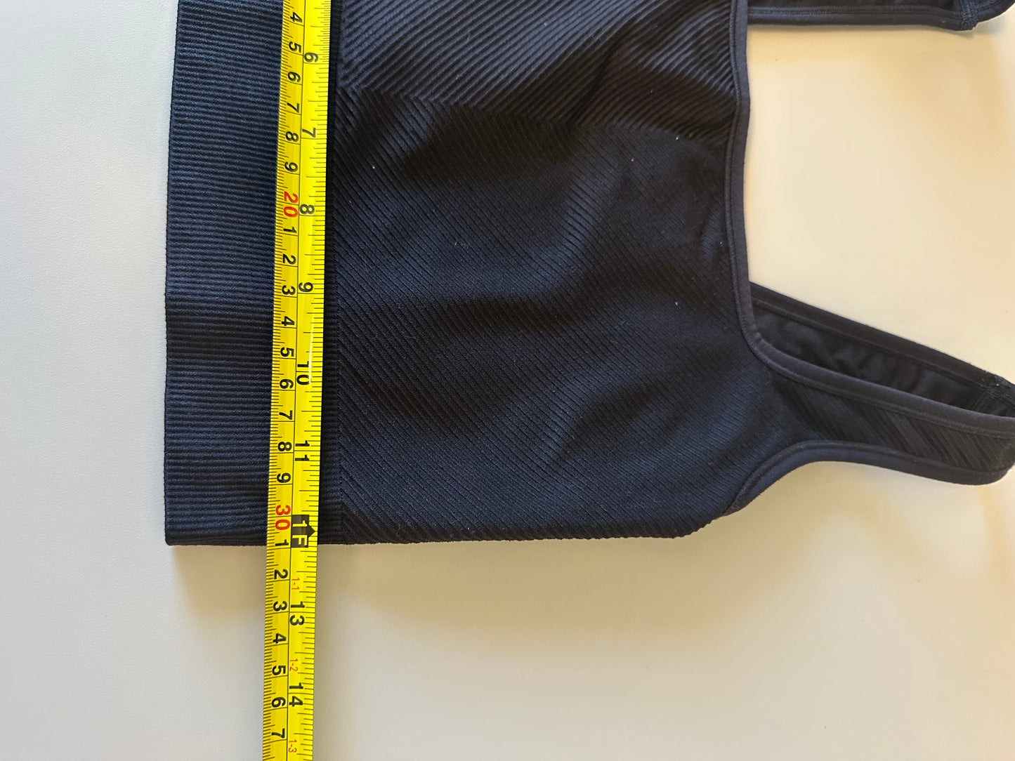 All in Motion Ribbed Black Sports Bra