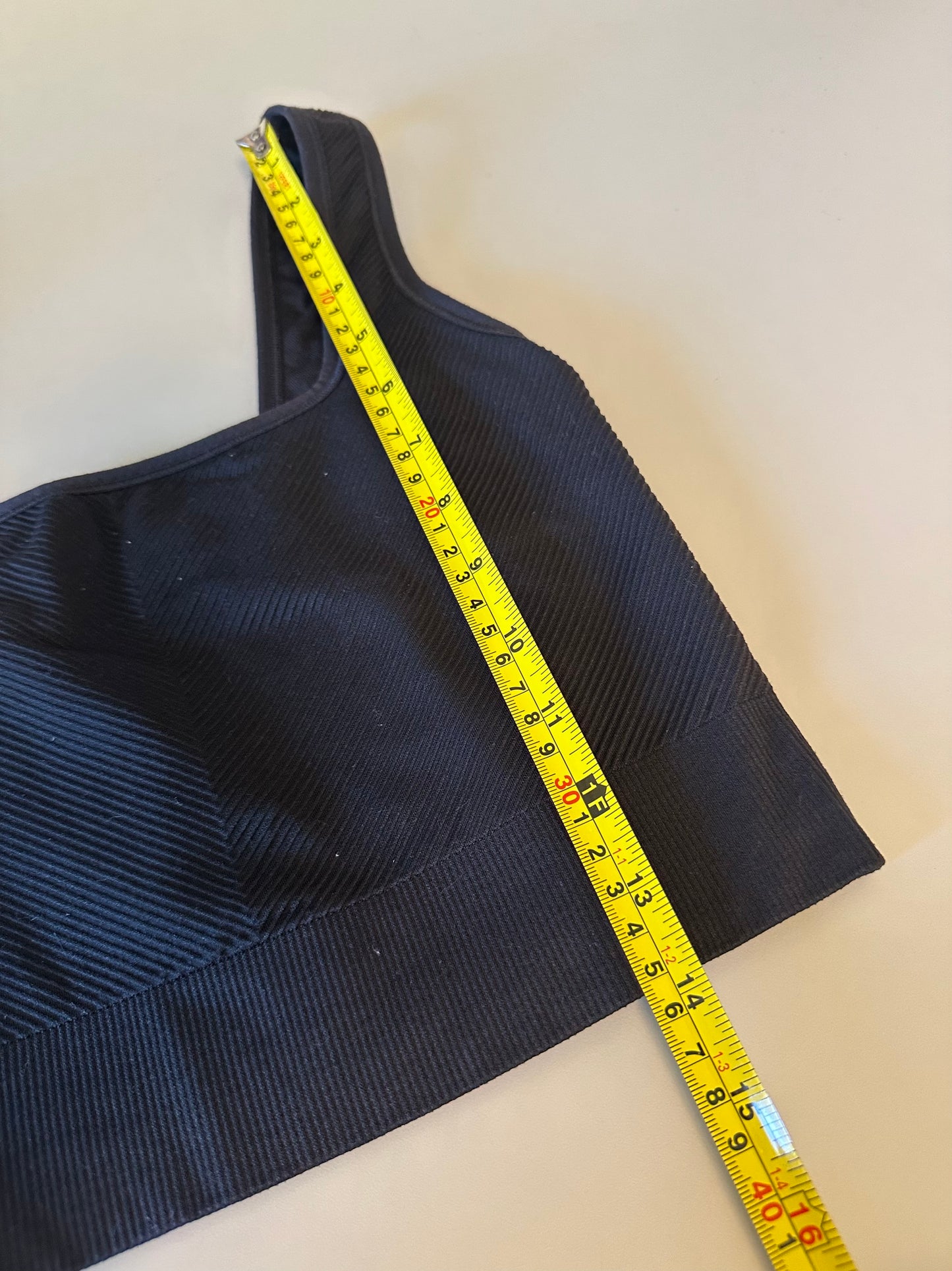 All in Motion Ribbed Black Sports Bra