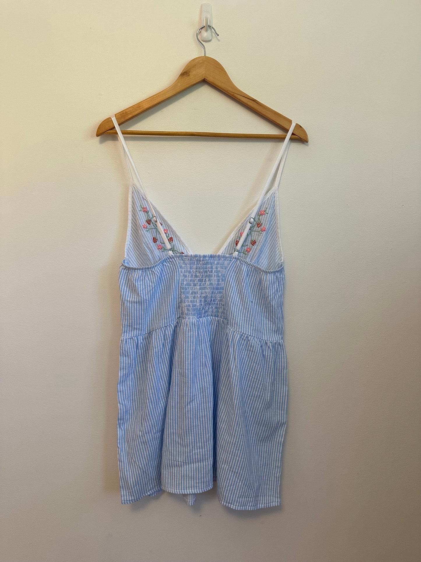 NWT Wild Fable Embroidered Strawberry Tie-Front Swim Cover Up Dress | Size Medium