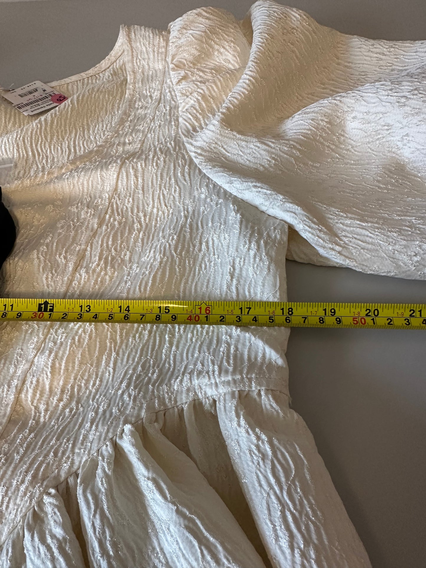 NWT Free People Pamela Bow Top in Ivory | Size Medium