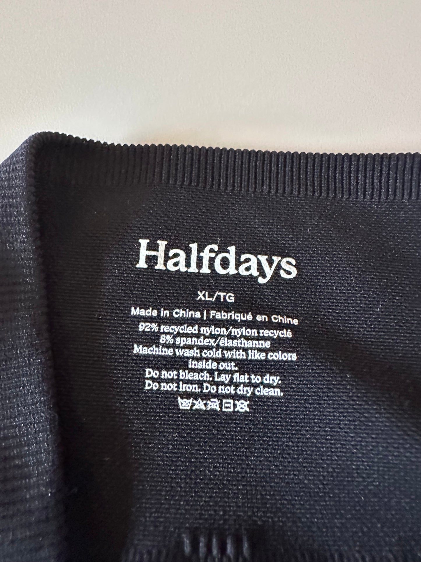 NWT Halfdays Sophia Seamless Leggings in Black | Size XL