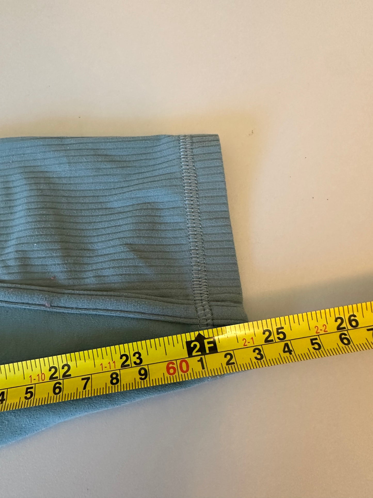Lululemon Align Ribbed Panel High-Rise Tight 25" in Tidewater Teal | Size 6