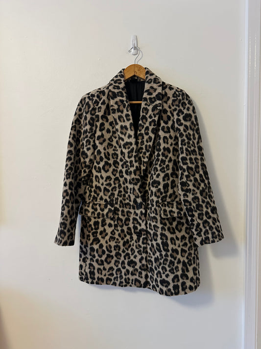 Love Token Leopard Print Jacket | Size XS