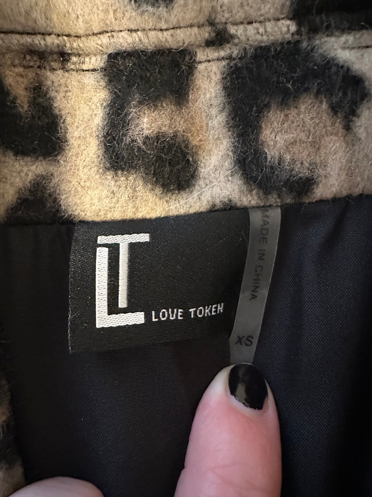 Love Token Leopard Print Jacket | Size XS