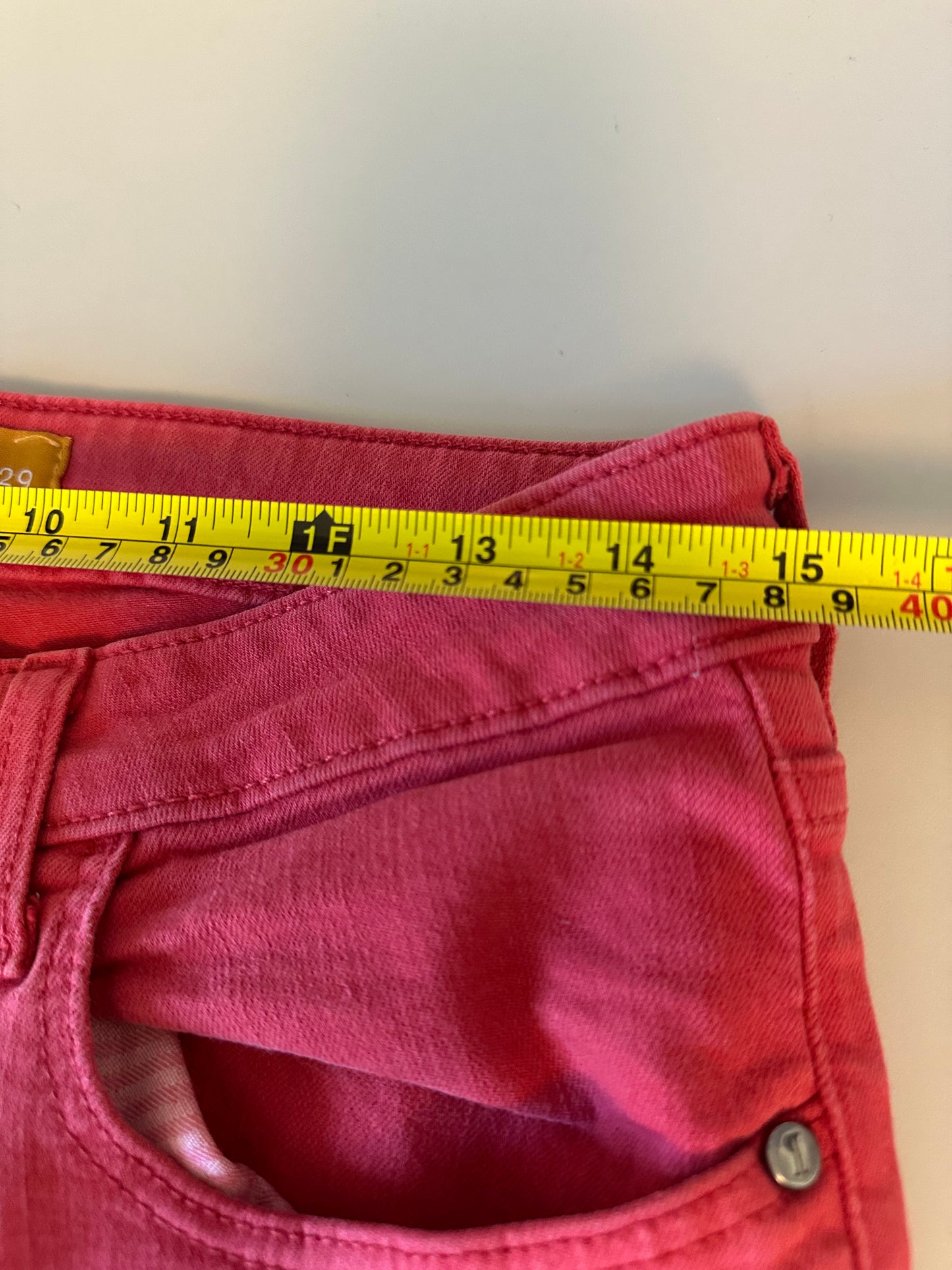 Pilcro and The Letterpress Washed Red Mid Rise Jeans | Size 29