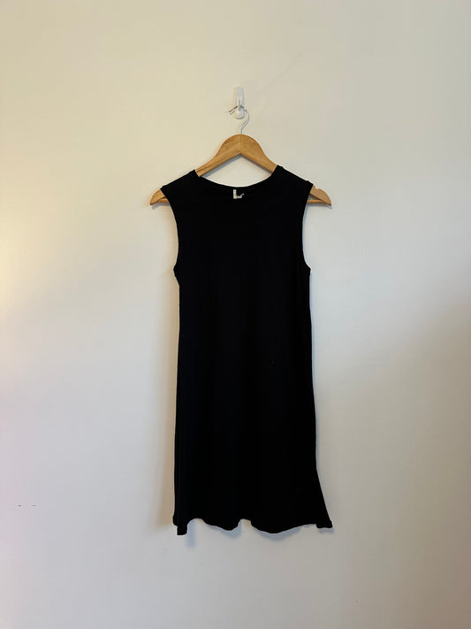 NWT Hello Nite Asa Little Black Cotton T-Shirt Dress in Black | Size XS