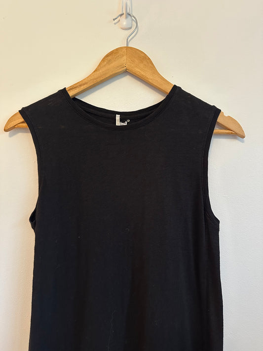 NWT Hello Nite Asa Little Black Cotton T-Shirt Dress in Black | Size XS