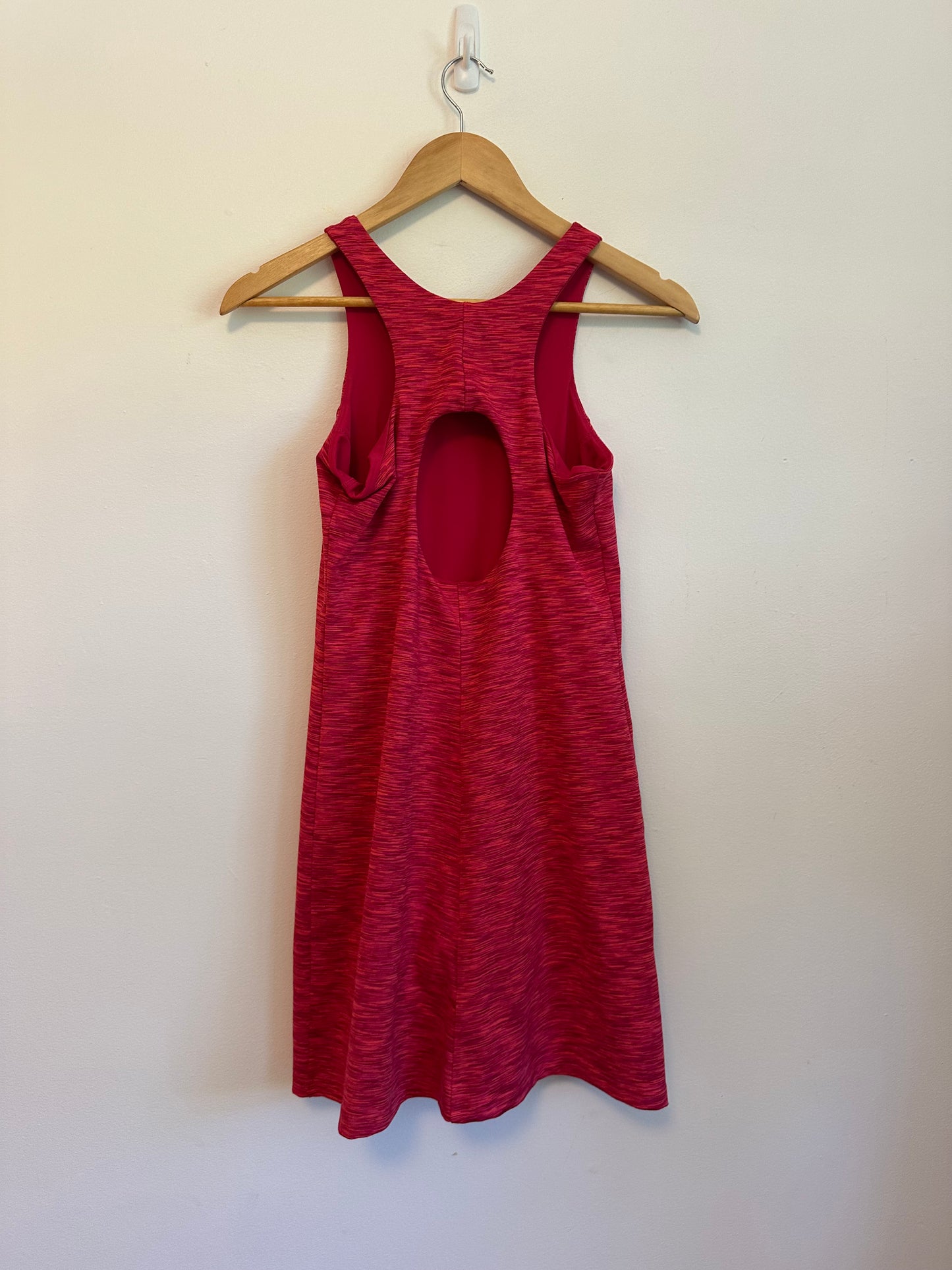 Outdoor Voices Circle Back Exercise Dress in Rose Garden Space Dye | Size Small