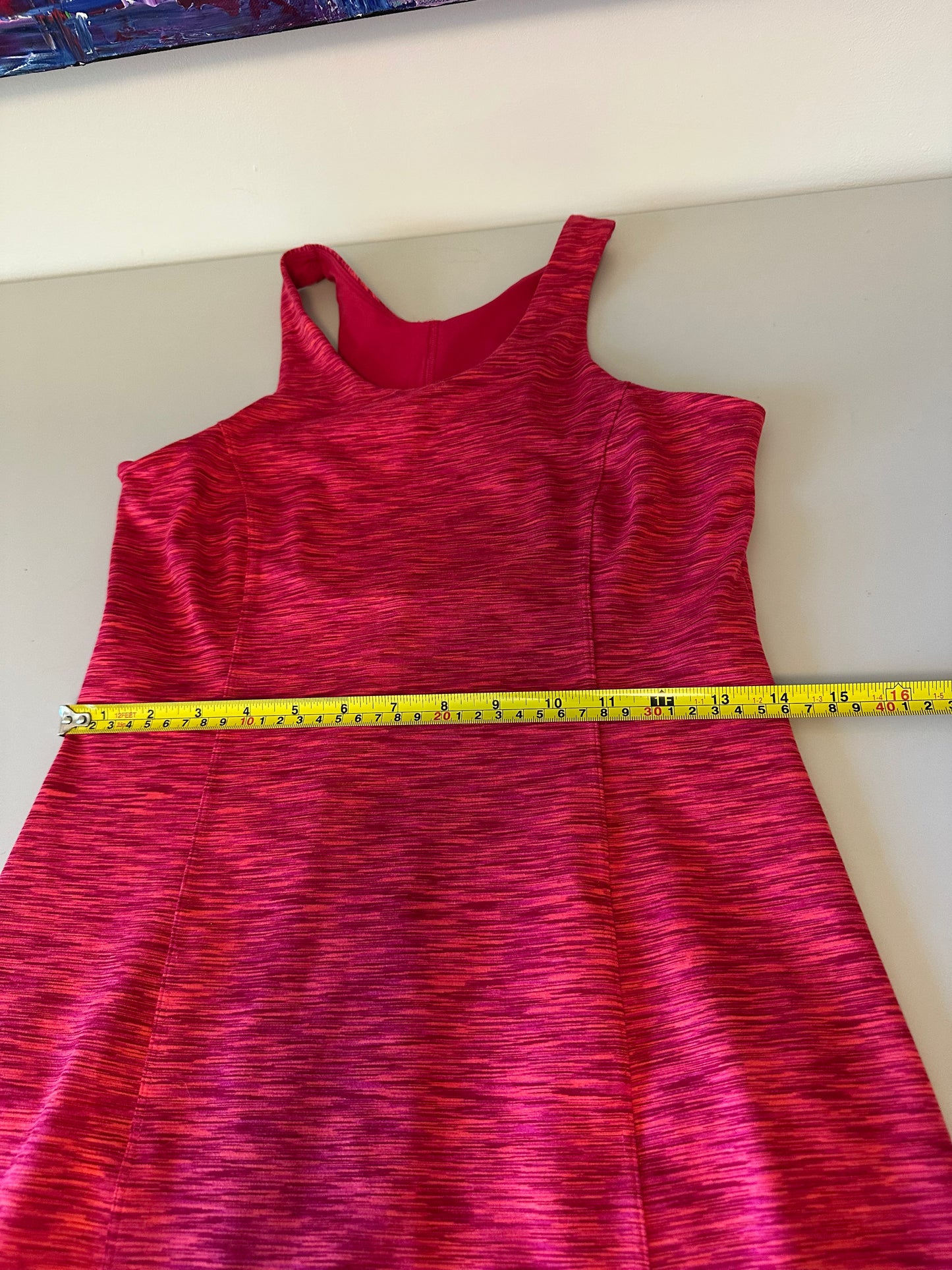Outdoor Voices Circle Back Exercise Dress in Rose Garden Space Dye | Size Small
