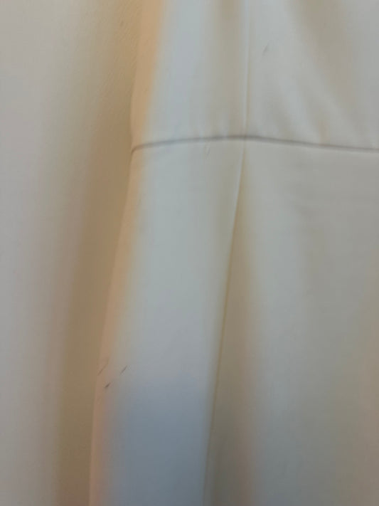 NWT French Connection White Ruffle Shoulder Mini Dress | Size 10