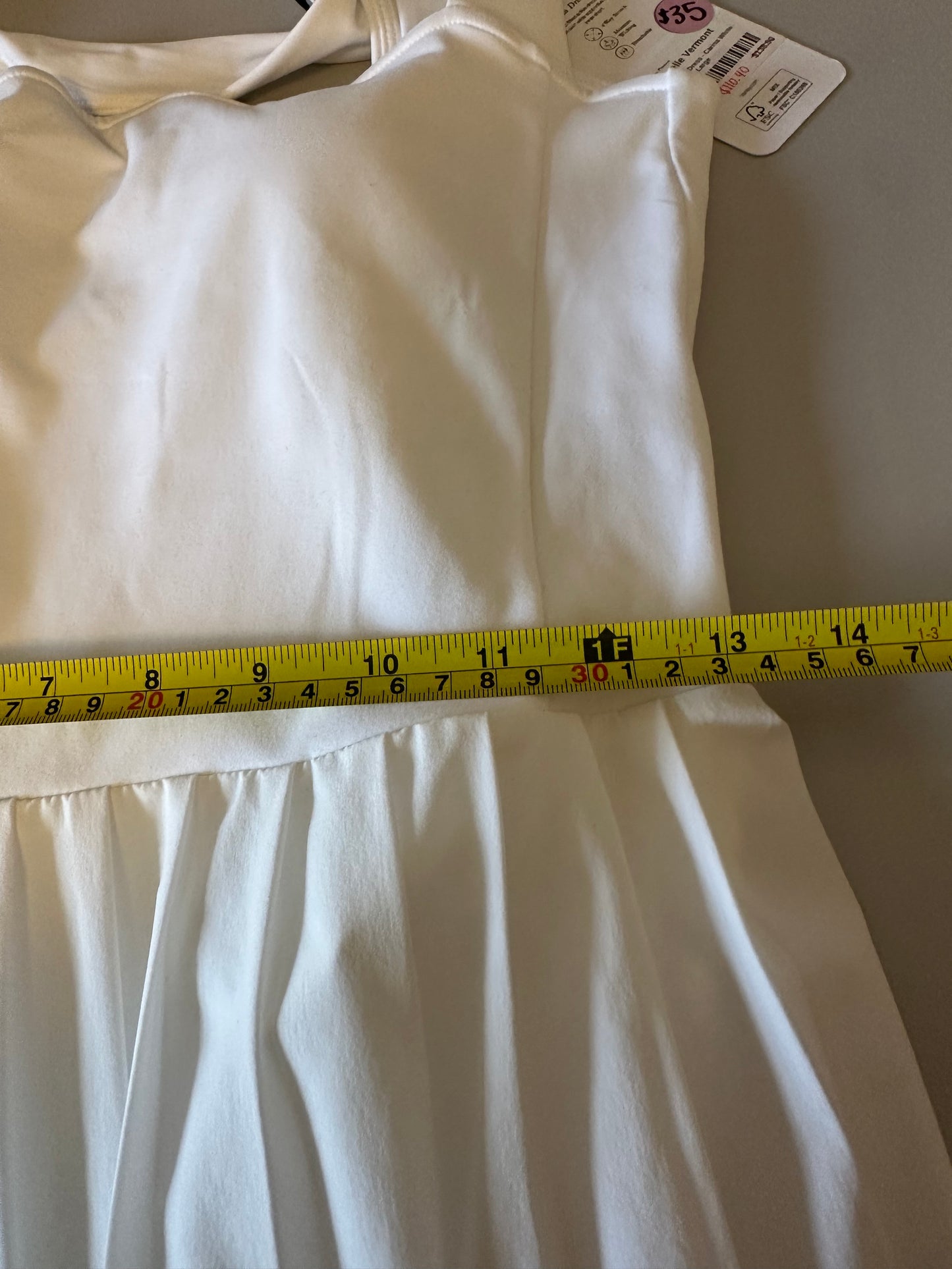 NWT Varley Carina Athletic Dress in White | Size Large