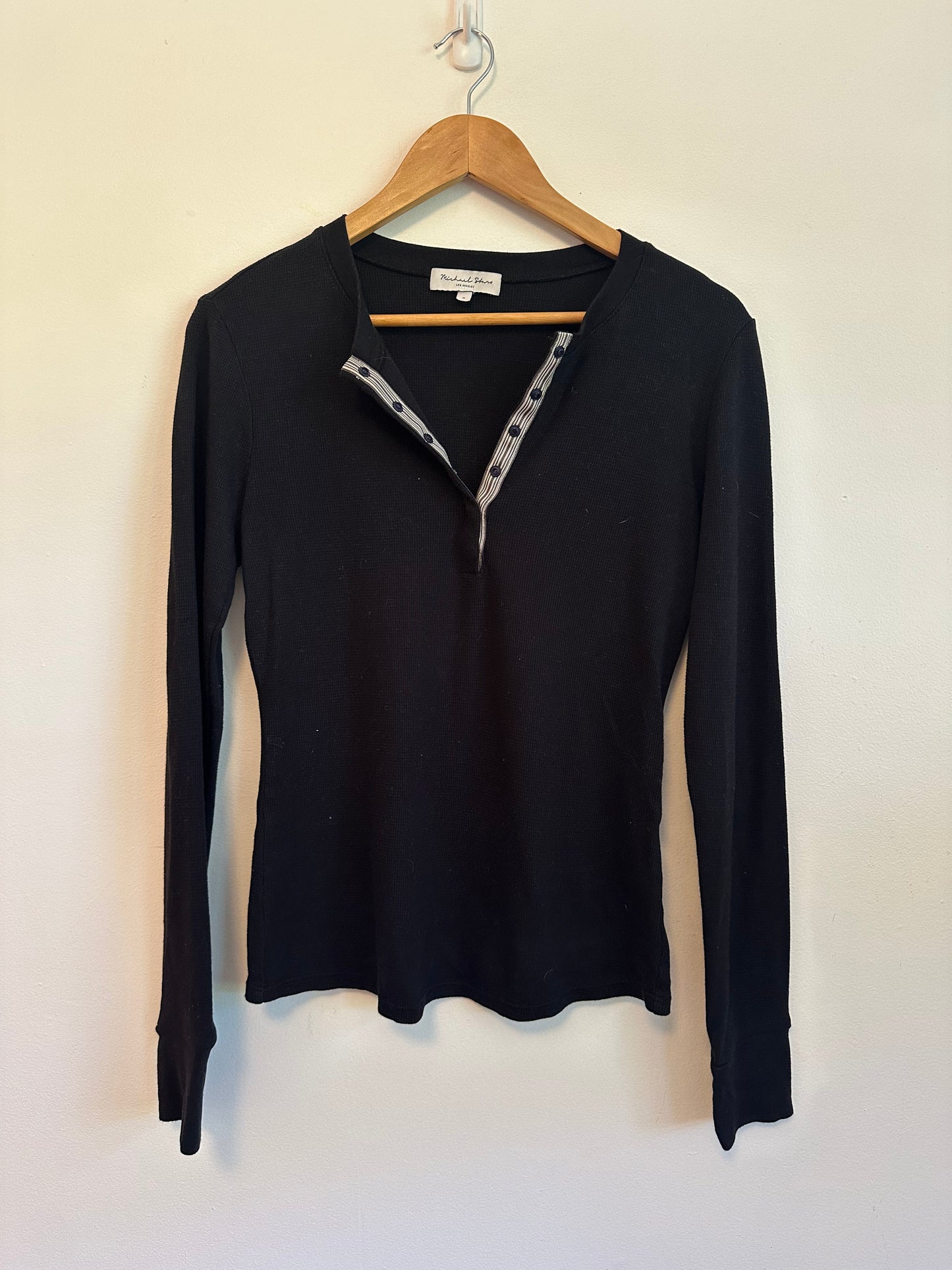 Michael Stars Minnie Henley With Snap Tape in Black | Size Small