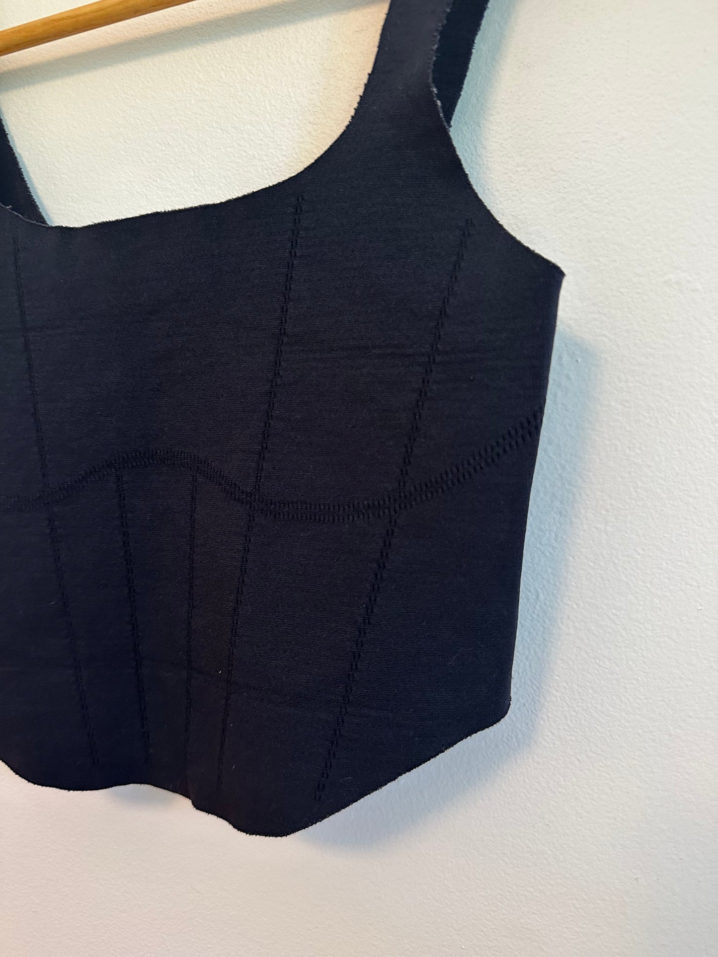 FP Movement by Free People Strong Core Corset Crop in Black | Size XS/S