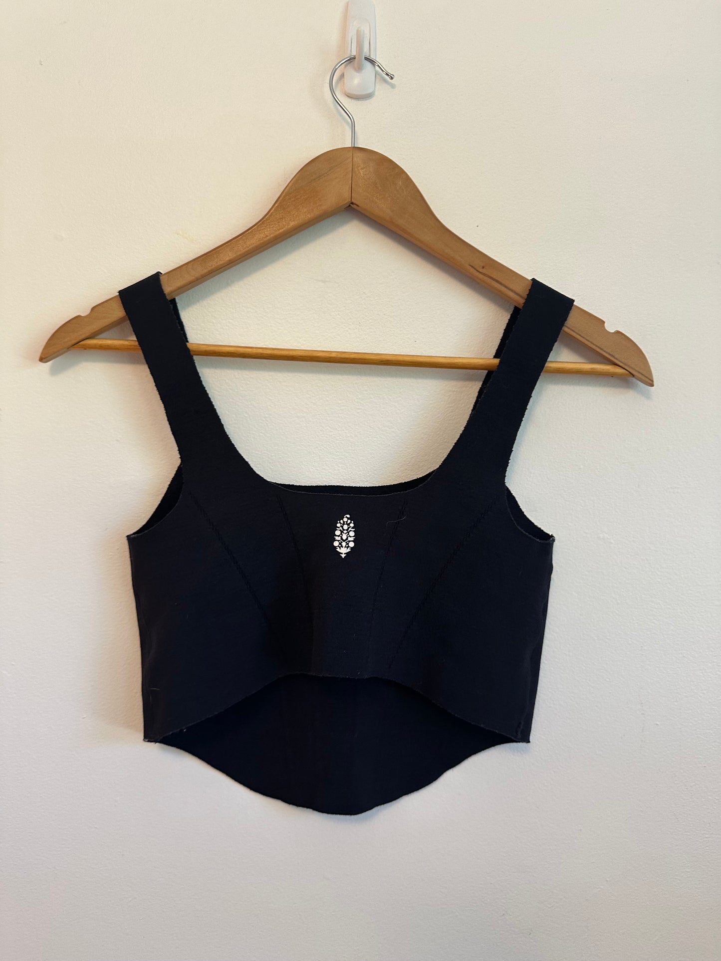 FP Movement by Free People Strong Core Corset Crop in Black | Size XS/S