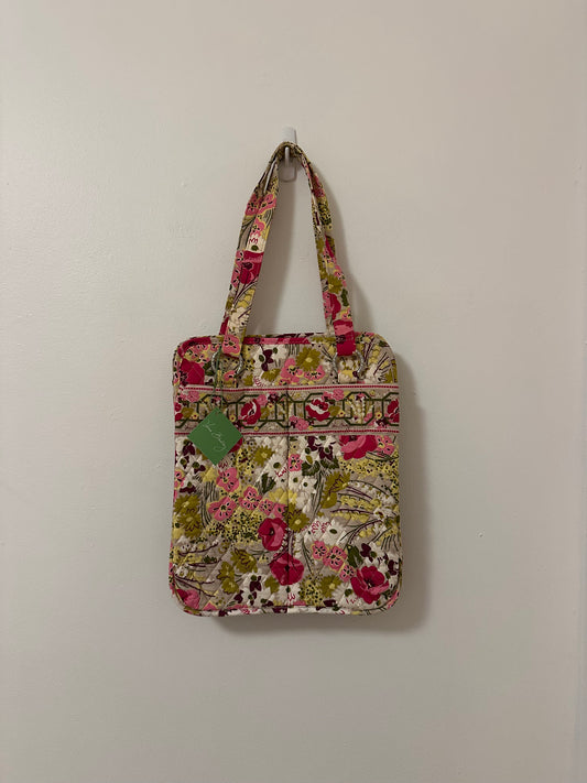 NWT Vera Bradley Perfect Pocket Tote Quilted Bag in Make Me Blush Floral Print