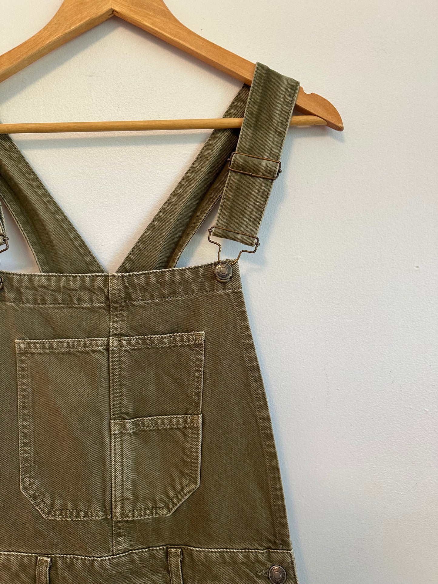 We The Free Good Luck Barrel Overalls in Weeping Willow | Size Small
