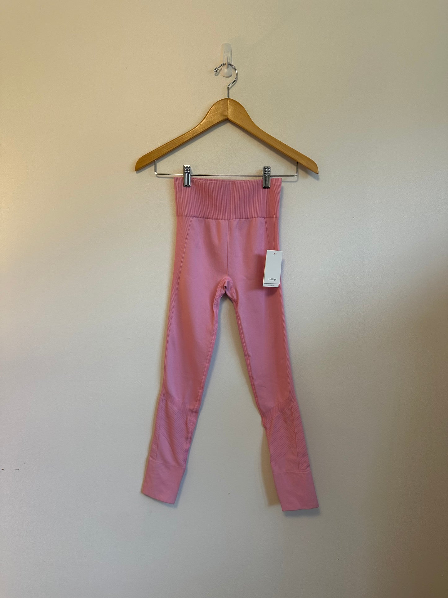 NWT Halfdays Sophia Seamless Leggings in Baby Pink | Size XS