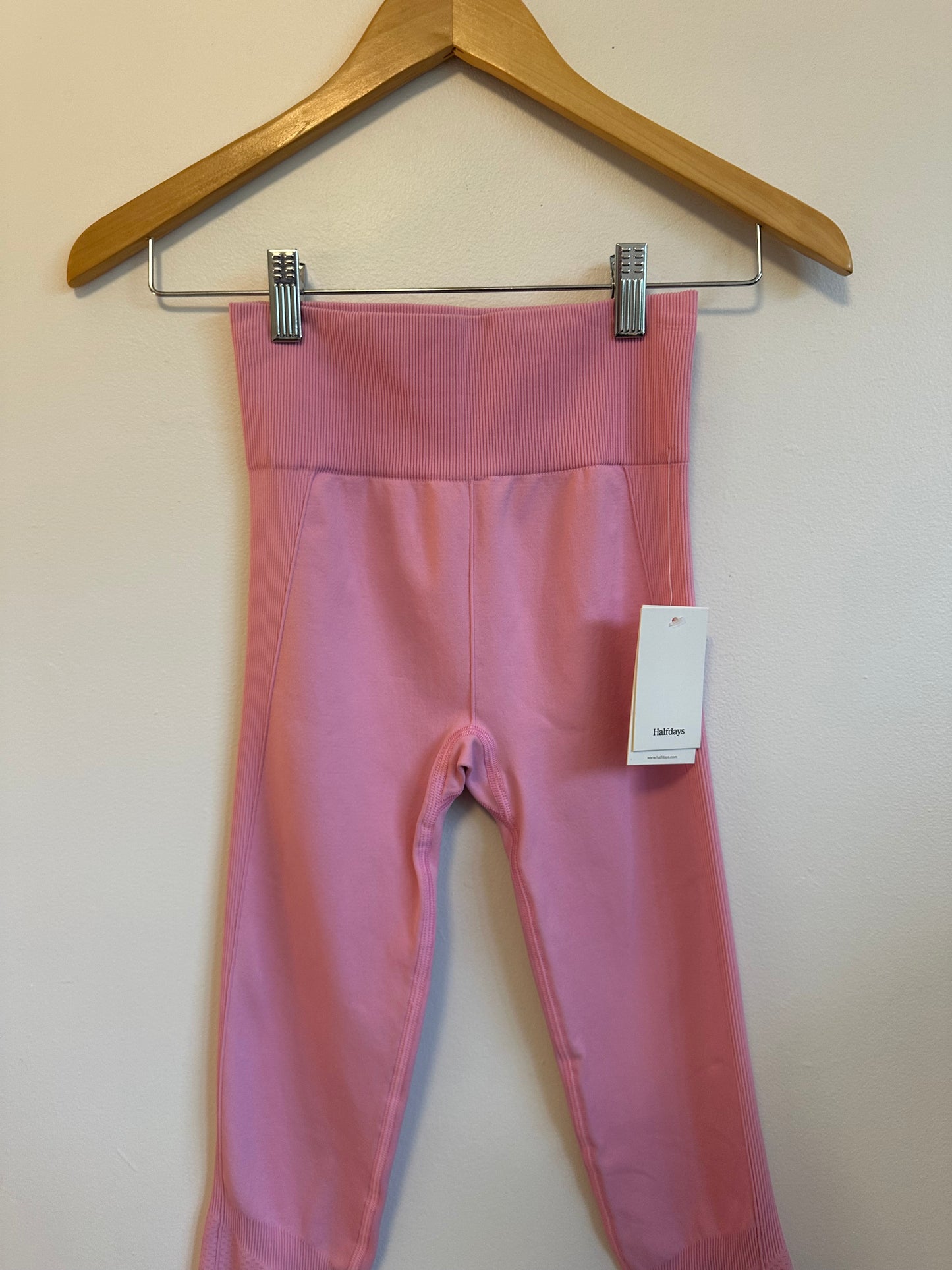 NWT Halfdays Sophia Seamless Leggings in Baby Pink | Size XS