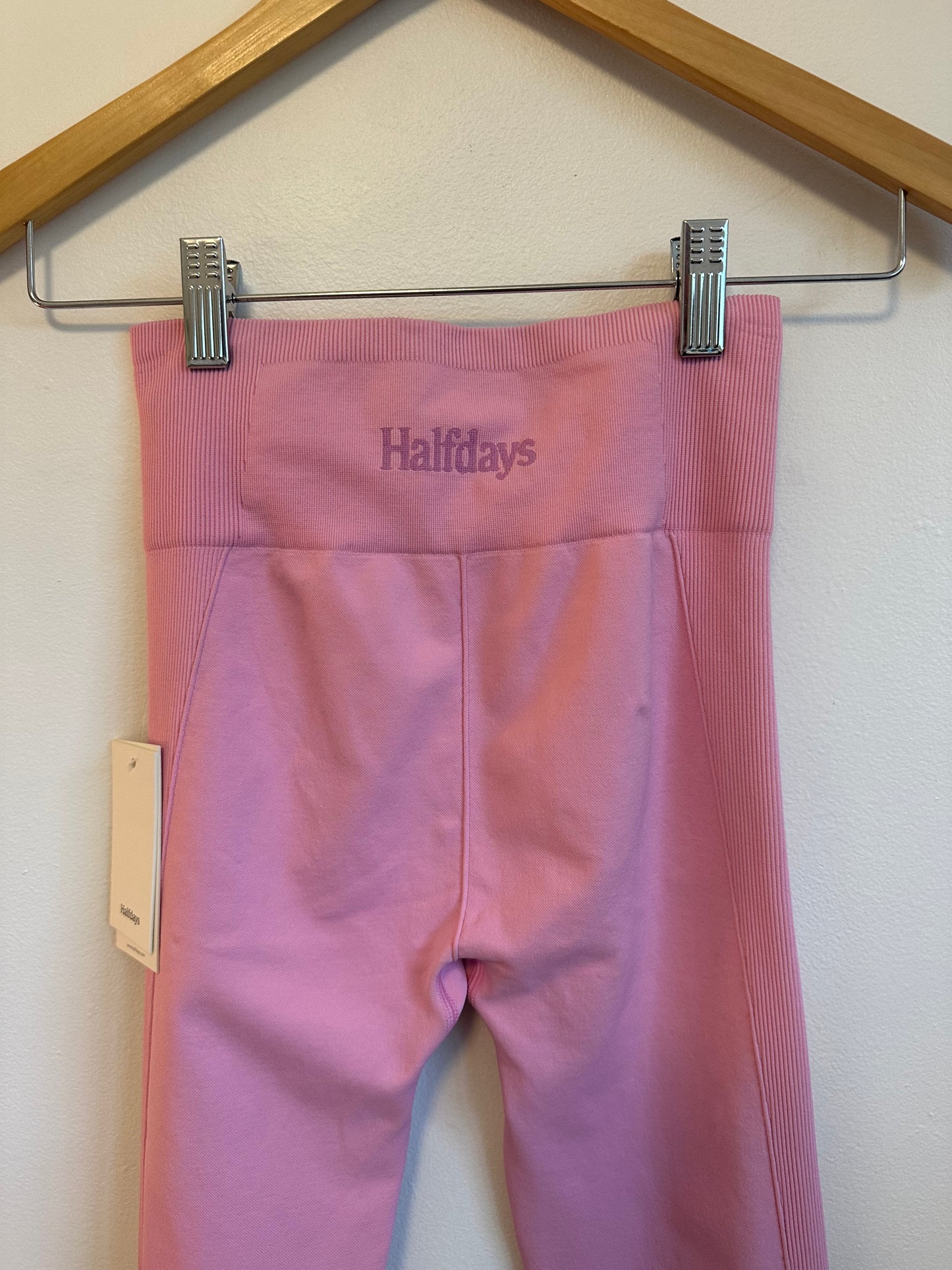 NWT Halfdays Sophia Seamless Leggings in Baby Pink | Size XS